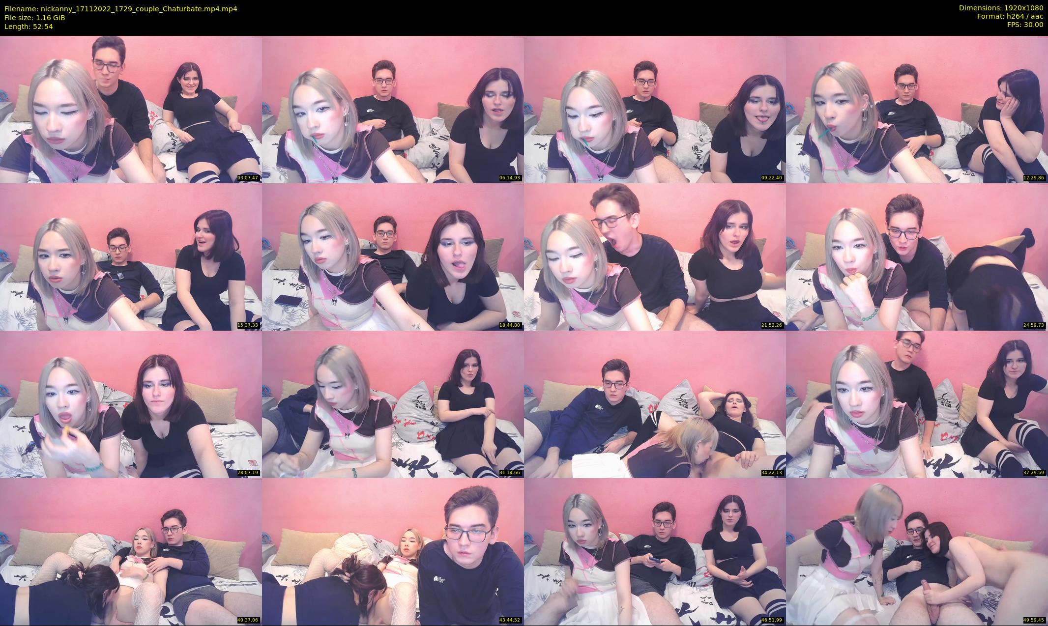 nickanny — 53 minute Chaturbate couple cam show recording, 1080p, Nov 17, 2022