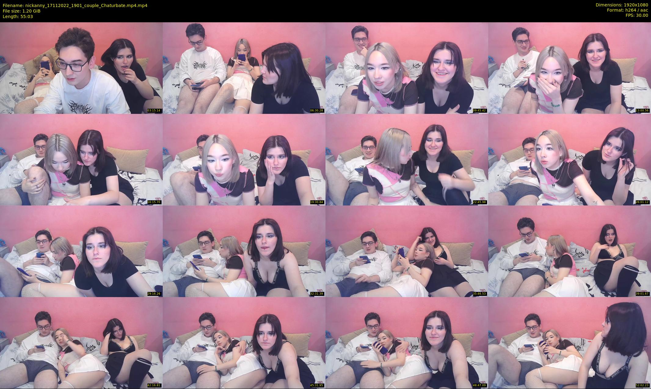 nickanny — 56 minute Chaturbate couple cam show recording, 1080p, Nov 17, 2022