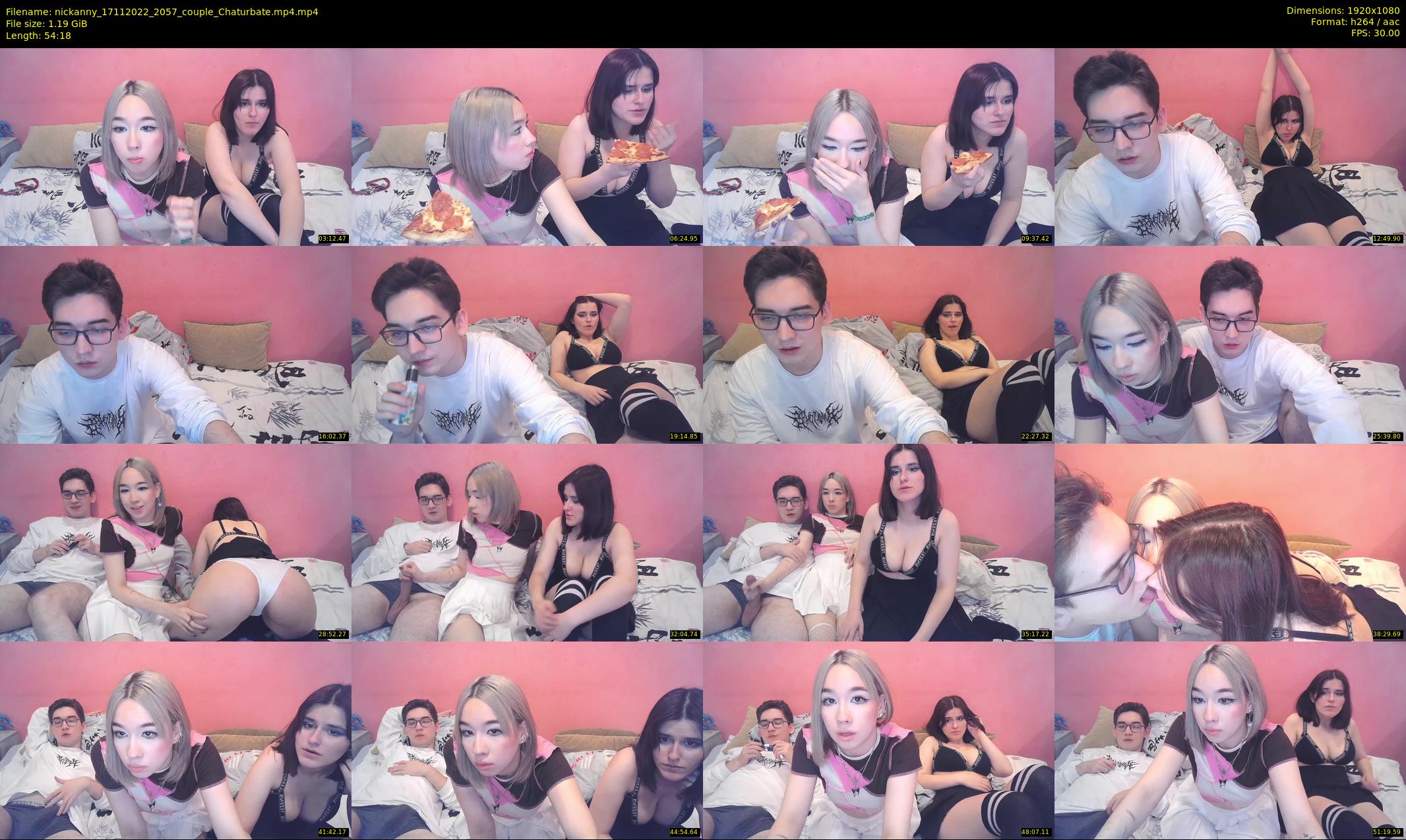 nickanny — 55 minute Chaturbate couple cam show recording, 1080p, Nov 17, 2022