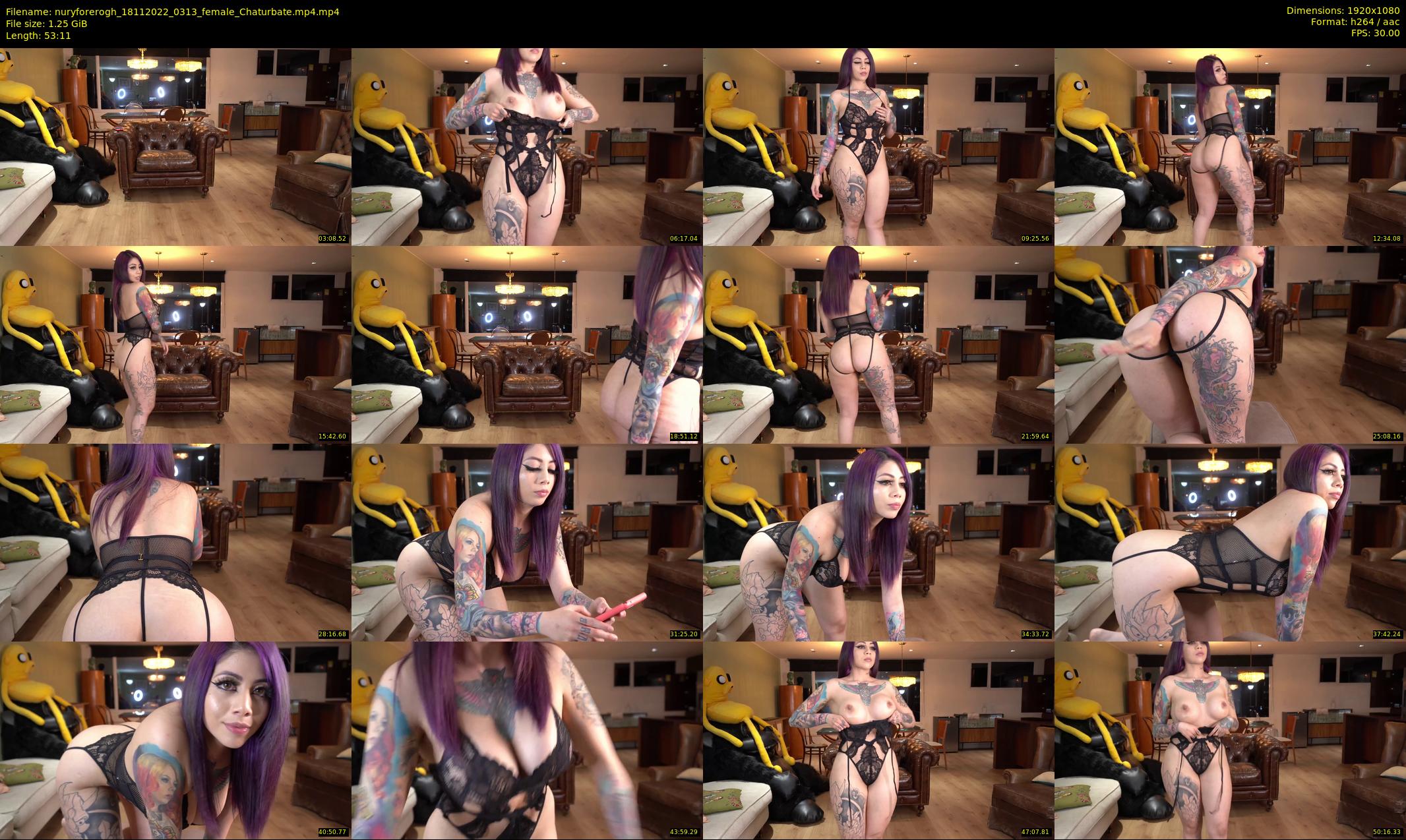 nuryforerogh — 54 minute Chaturbate female cam show recording, 1080p, Nov 18, 2022