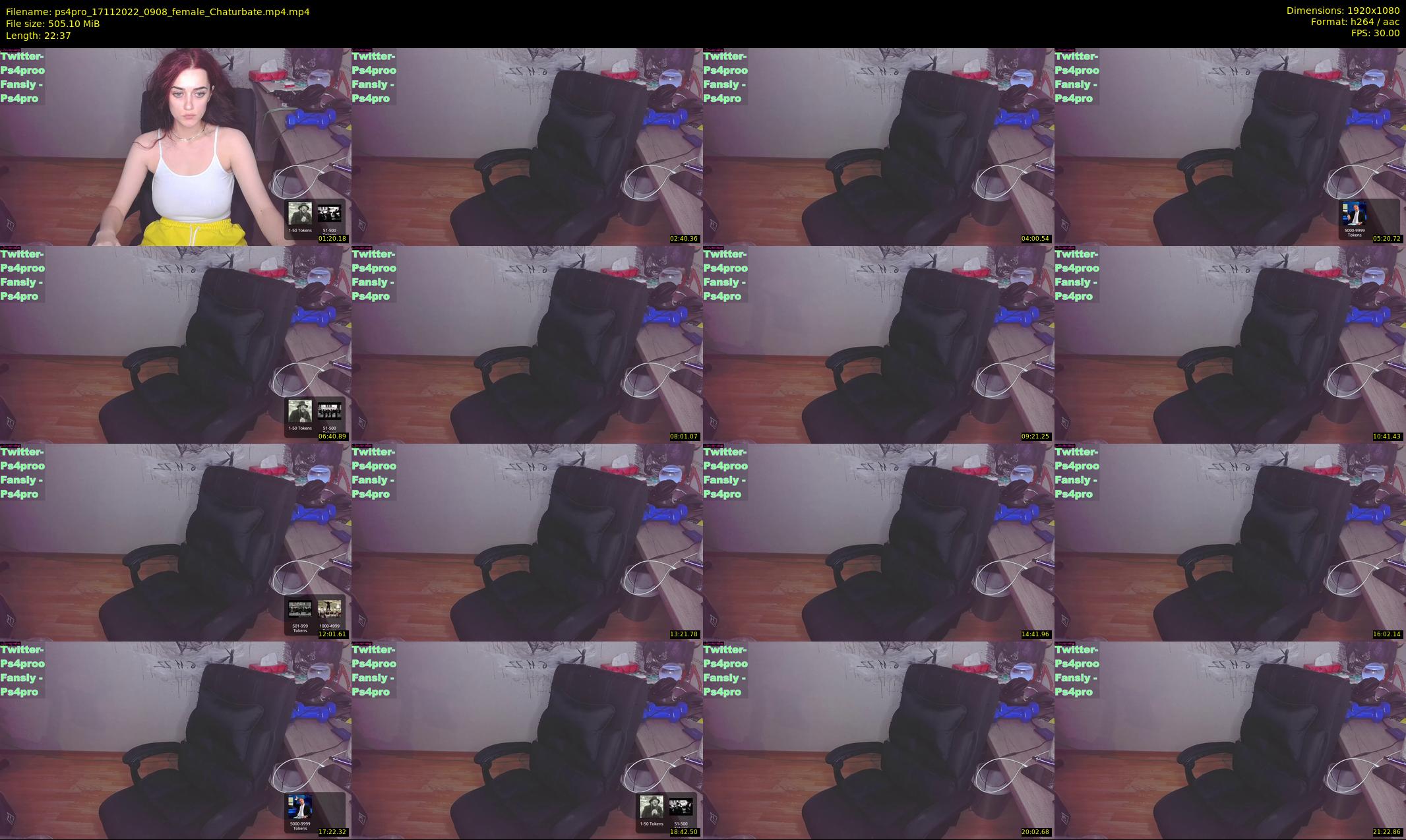 ps4pro — 23 minute Chaturbate female cam show recording, 1080p, Nov 17, 2022