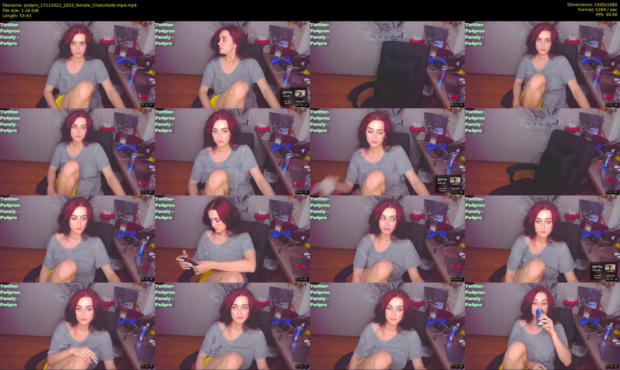 ps4pro — 54 minute Chaturbate female cam show recording, 1080p, Nov 17, 2022