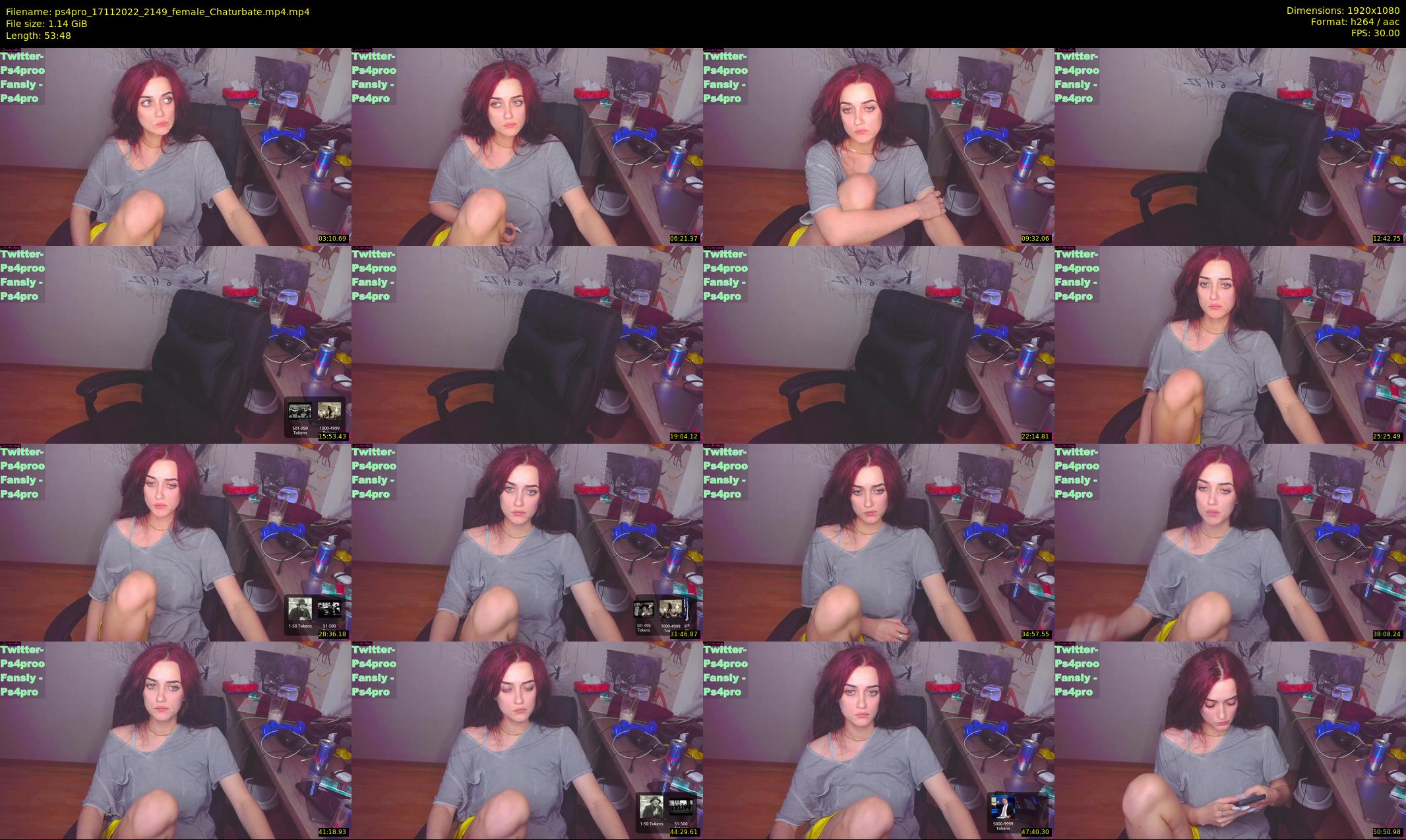 ps4pro — 54 minute Chaturbate female cam show recording, 1080p, Nov 17, 2022