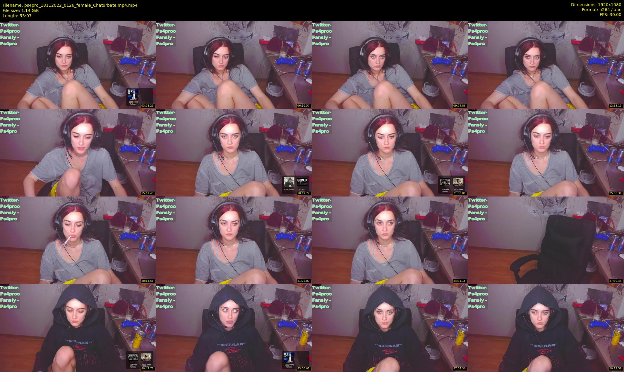 ps4pro — 54 minute Chaturbate female cam show recording, 1080p, Nov 18, 2022