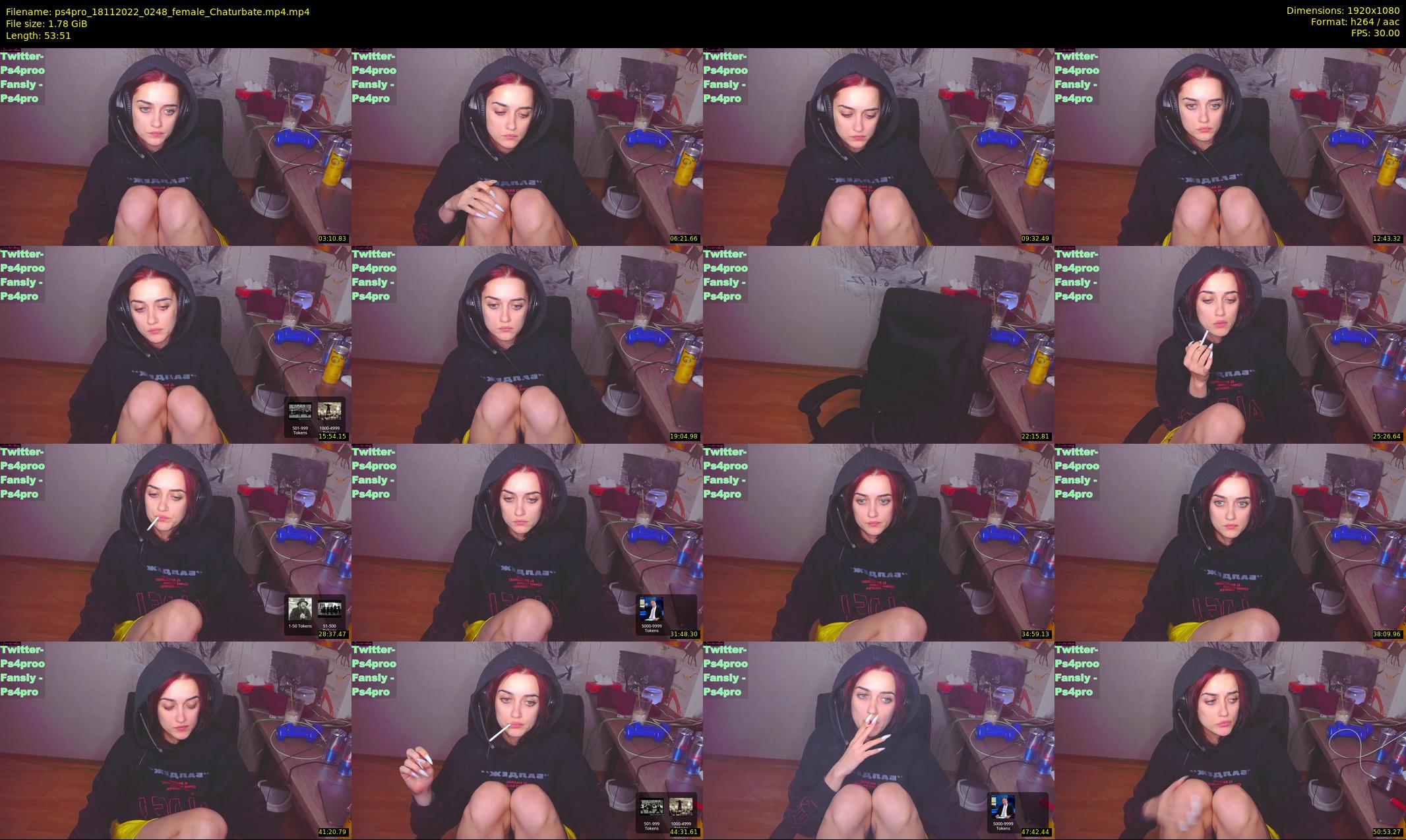 ps4pro — 54 minute Chaturbate female cam show recording, 1080p, Nov 18, 2022