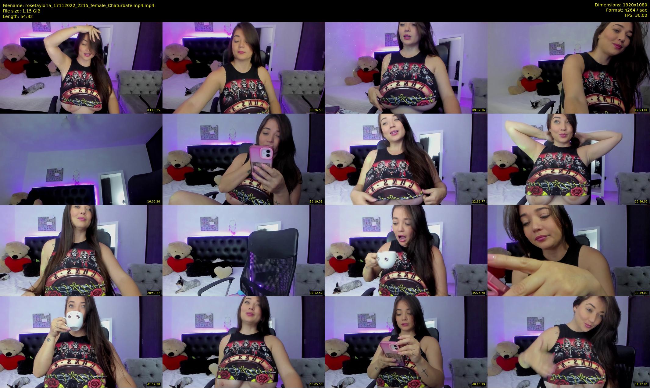 rosetaylorla — 55 minute Chaturbate female cam show recording, 1080p, Nov 17, 2022