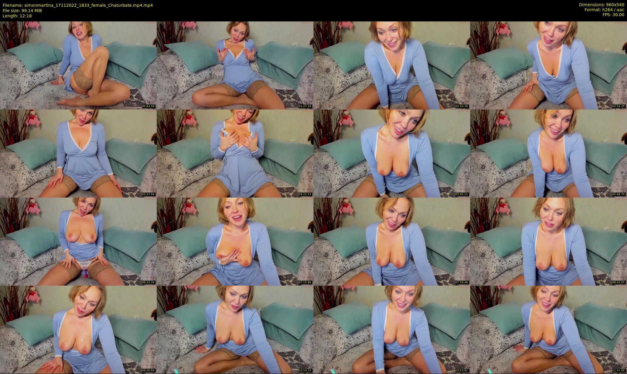 simonmartina — 13 minute Chaturbate female cam show recording, 480p, Nov 17, 2022