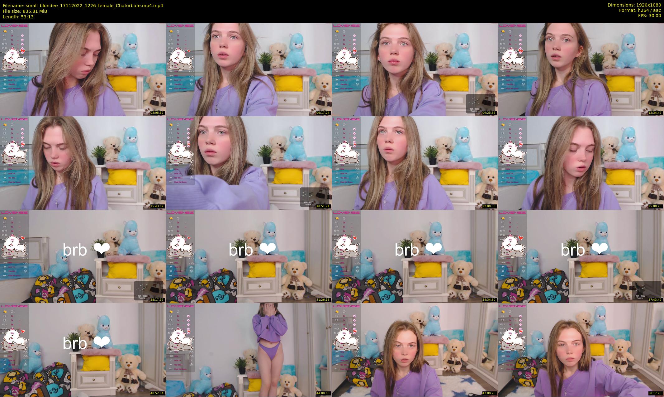 small_blondee — 54 minute Chaturbate female cam show recording, 1080p, Nov 17, 2022