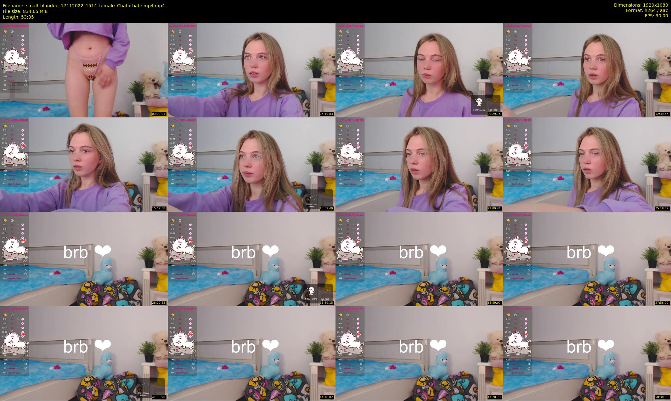 small_blondee — 54 minute Chaturbate female cam show recording, 1080p, Nov 17, 2022