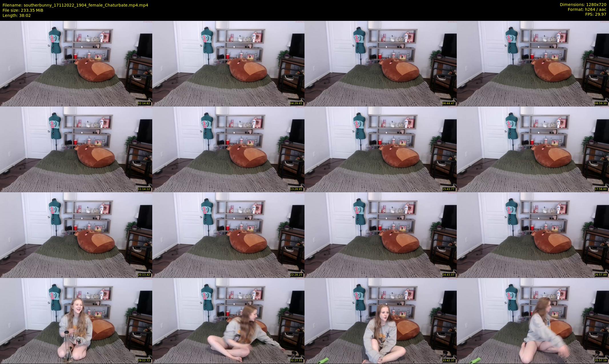 southerbunny — 39 minute Chaturbate female cam show recording, 720p, Nov 17, 2022