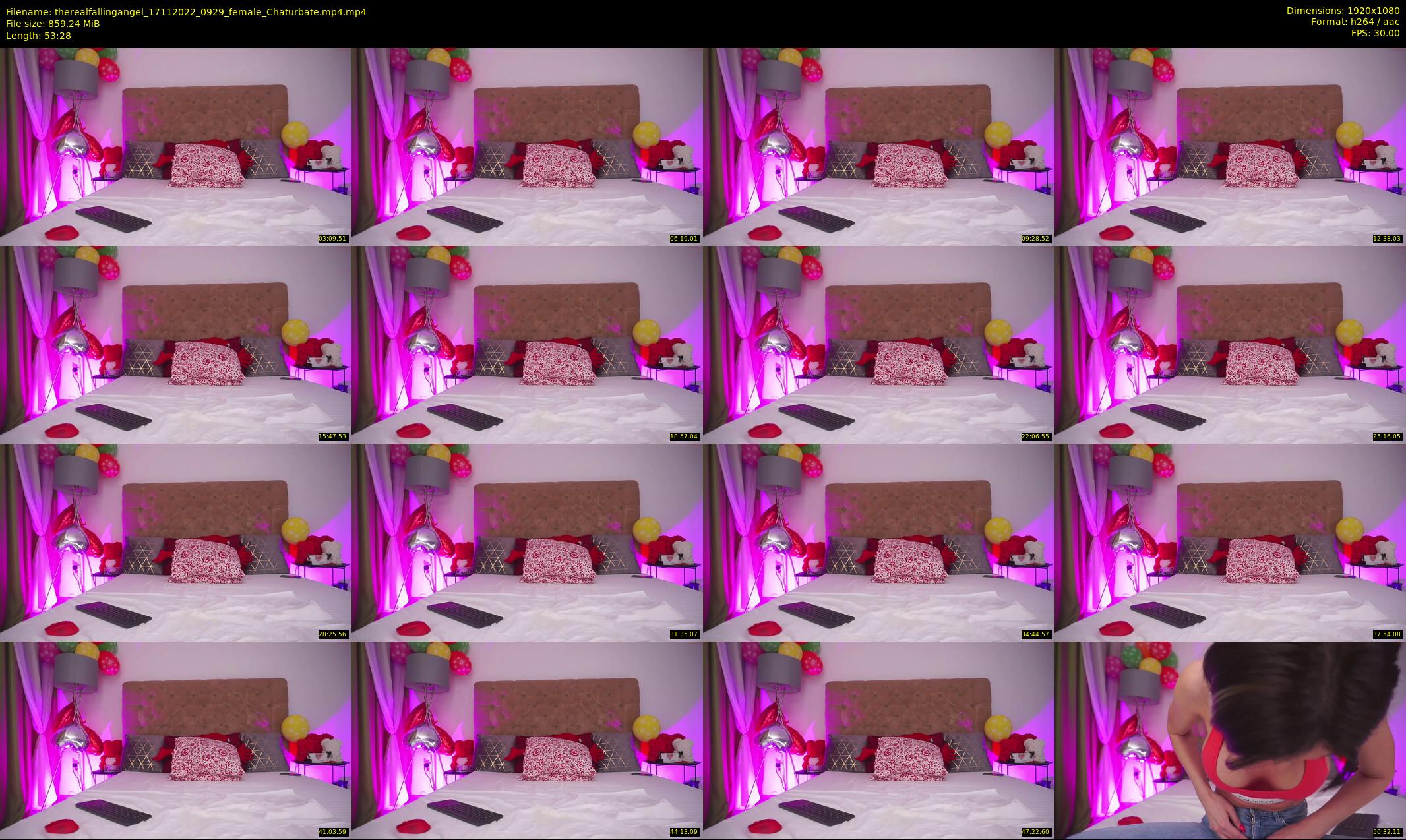therealfallingangel — 54 minute Chaturbate female cam show recording, 1080p, Nov 17, 2022