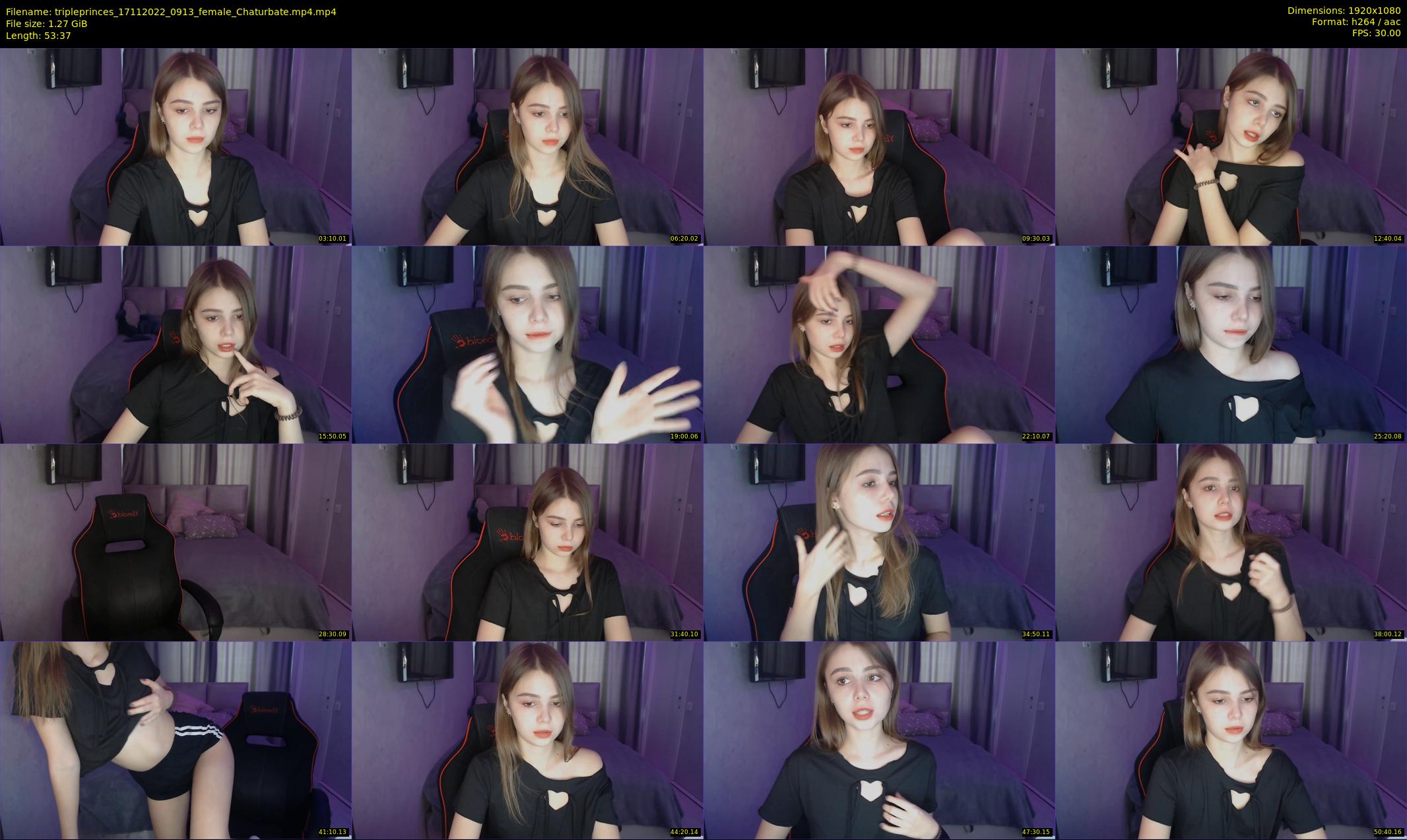 tripleprinces — 54 minute Chaturbate female cam show recording, 1080p, Nov 17, 2022
