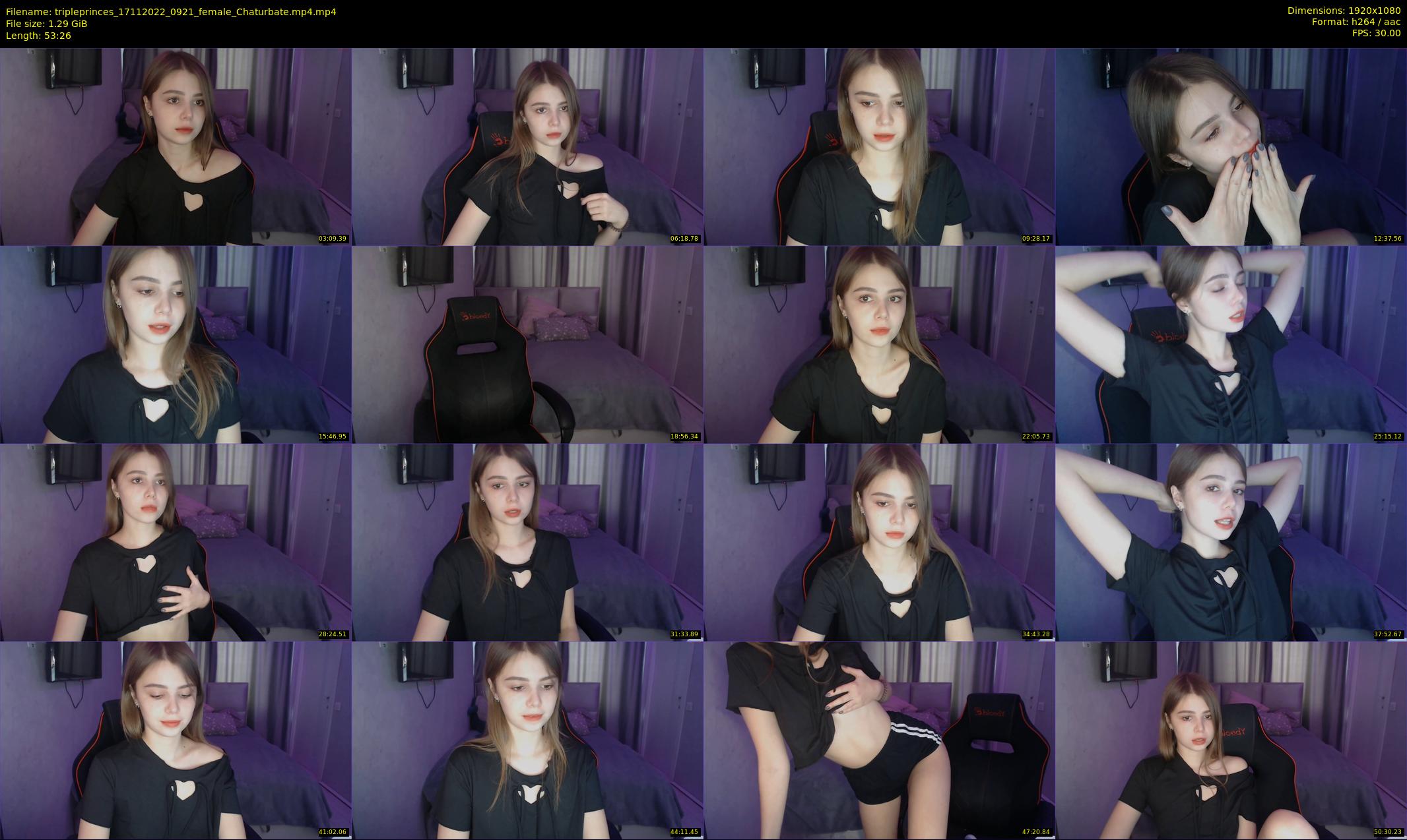 tripleprinces — 54 minute Chaturbate female cam show recording, 1080p, Nov 17, 2022