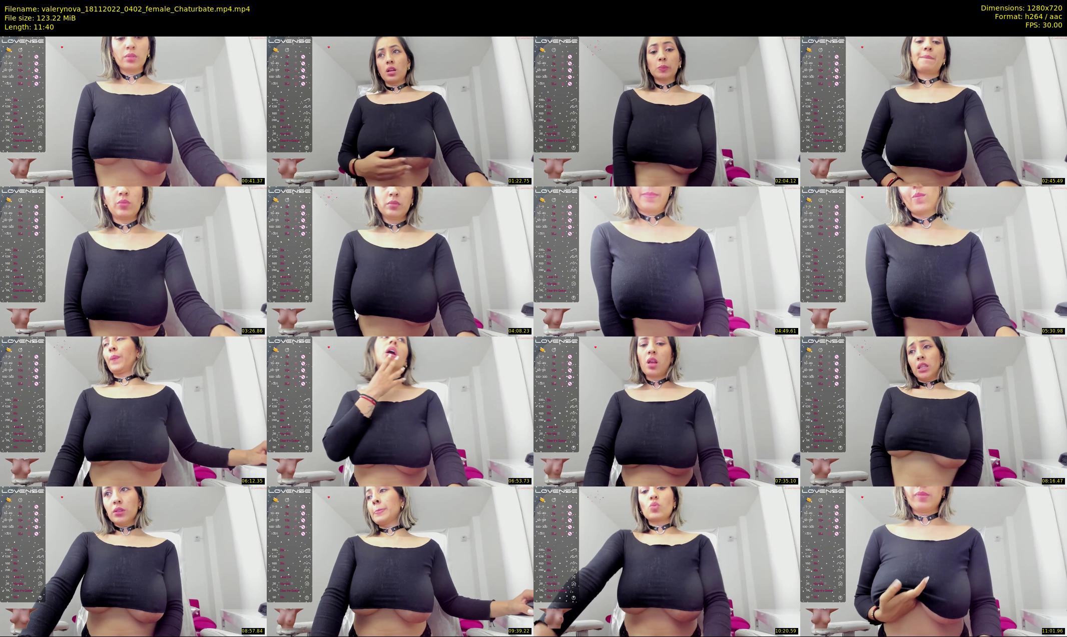 valerynova — 12 minute Chaturbate female cam show recording, 720p, Nov 18, 2022