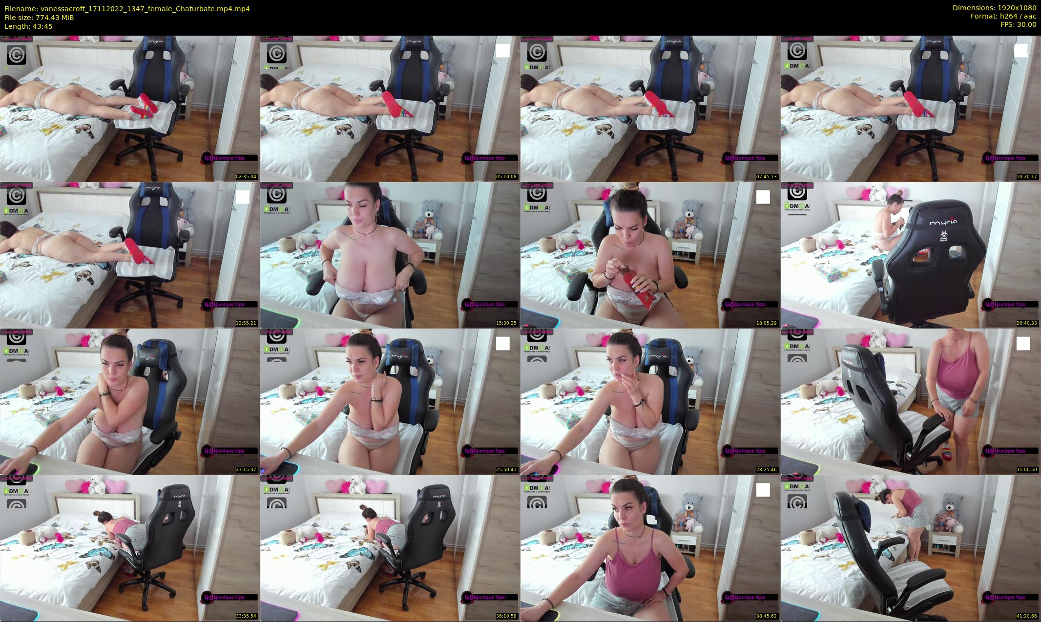 vanessacroft — 44 minute Chaturbate female cam show recording, 1080p, Nov 17, 2022
