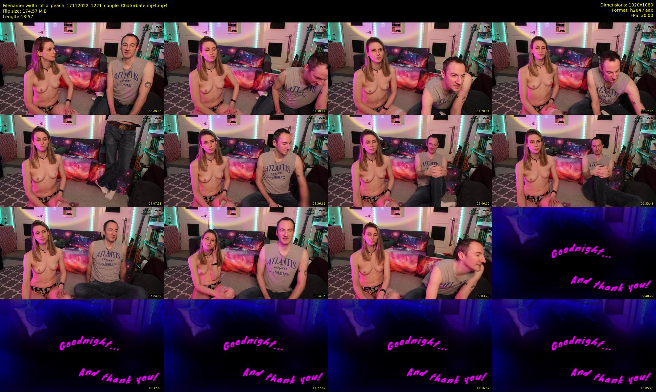width_of_a_peach — 14 minute Chaturbate couple cam show recording, 1080p, Nov 17, 2022