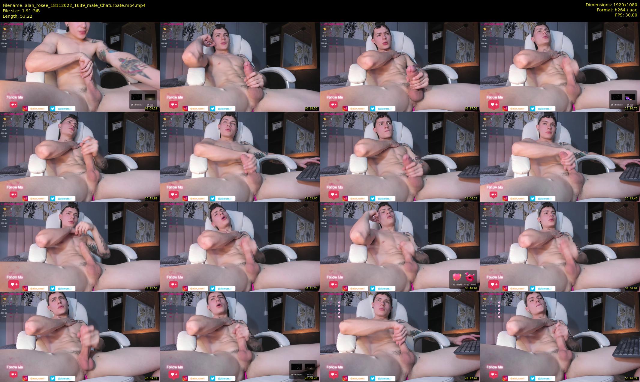 alan_rosee — 54 minute Chaturbate male cam show recording, 1080p, Nov 18, 2022