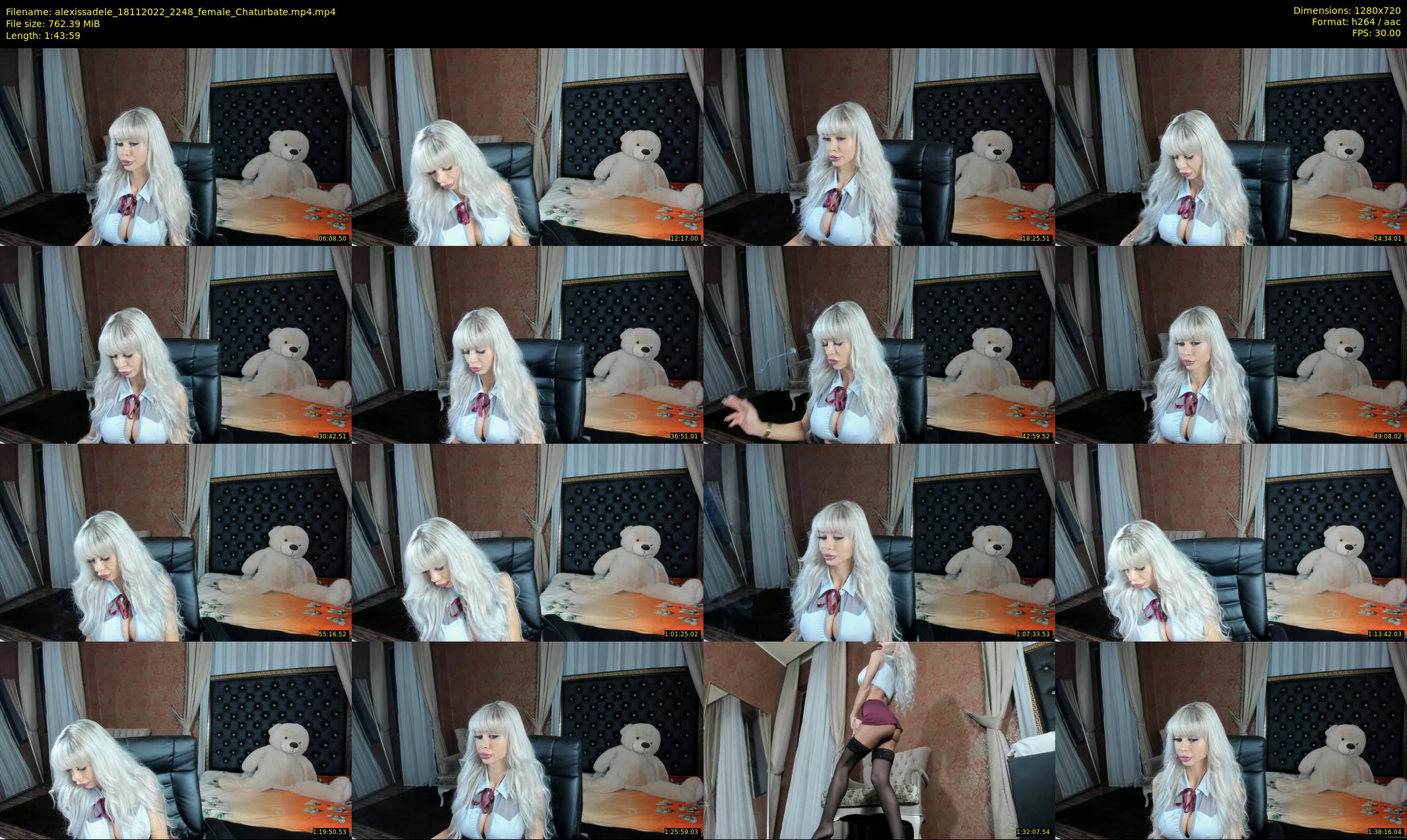 alexissadele — 104 minute Chaturbate female cam show recording, 720p, Nov 18, 2022