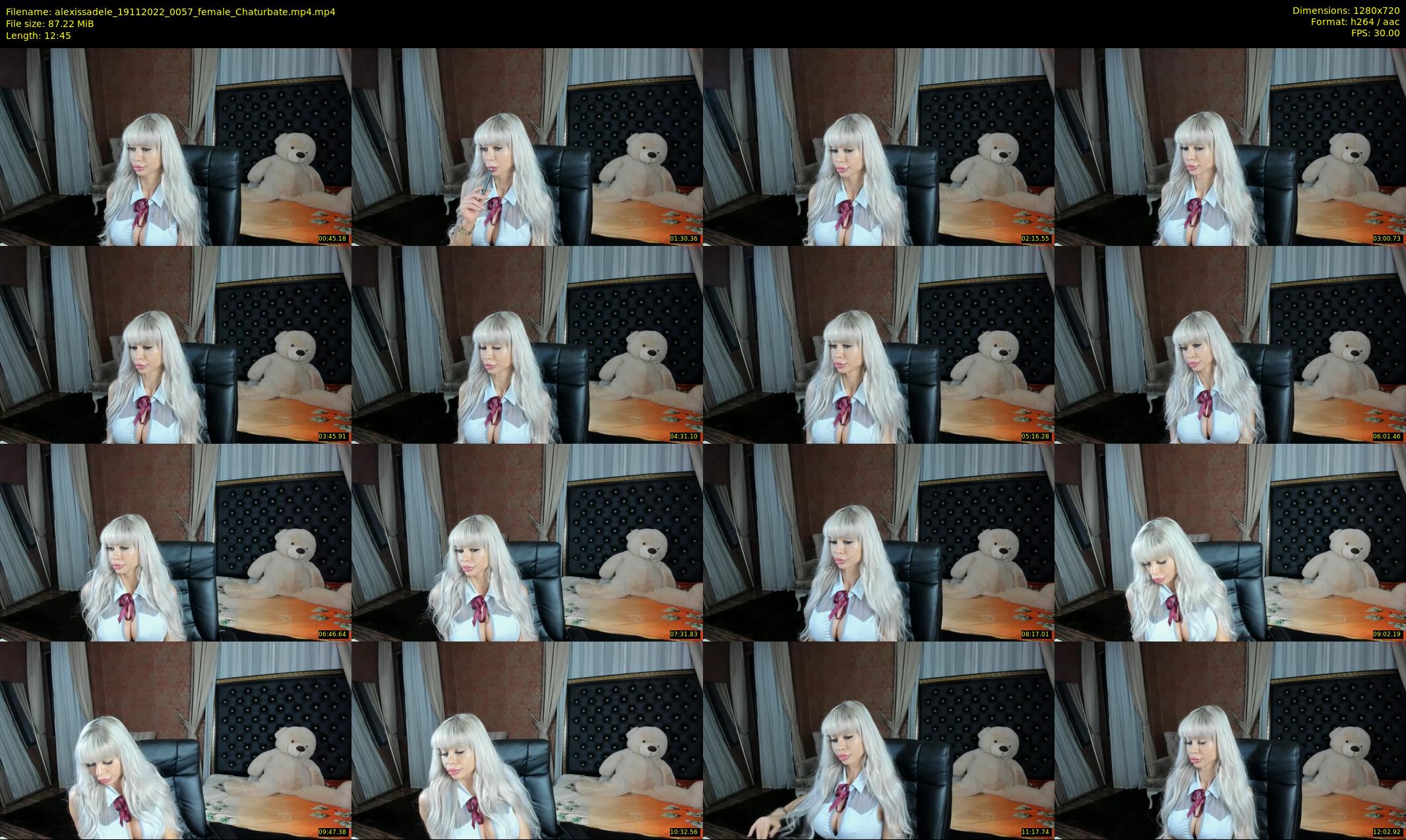 alexissadele — 13 minute Chaturbate female cam show recording, 720p, Nov 19, 2022