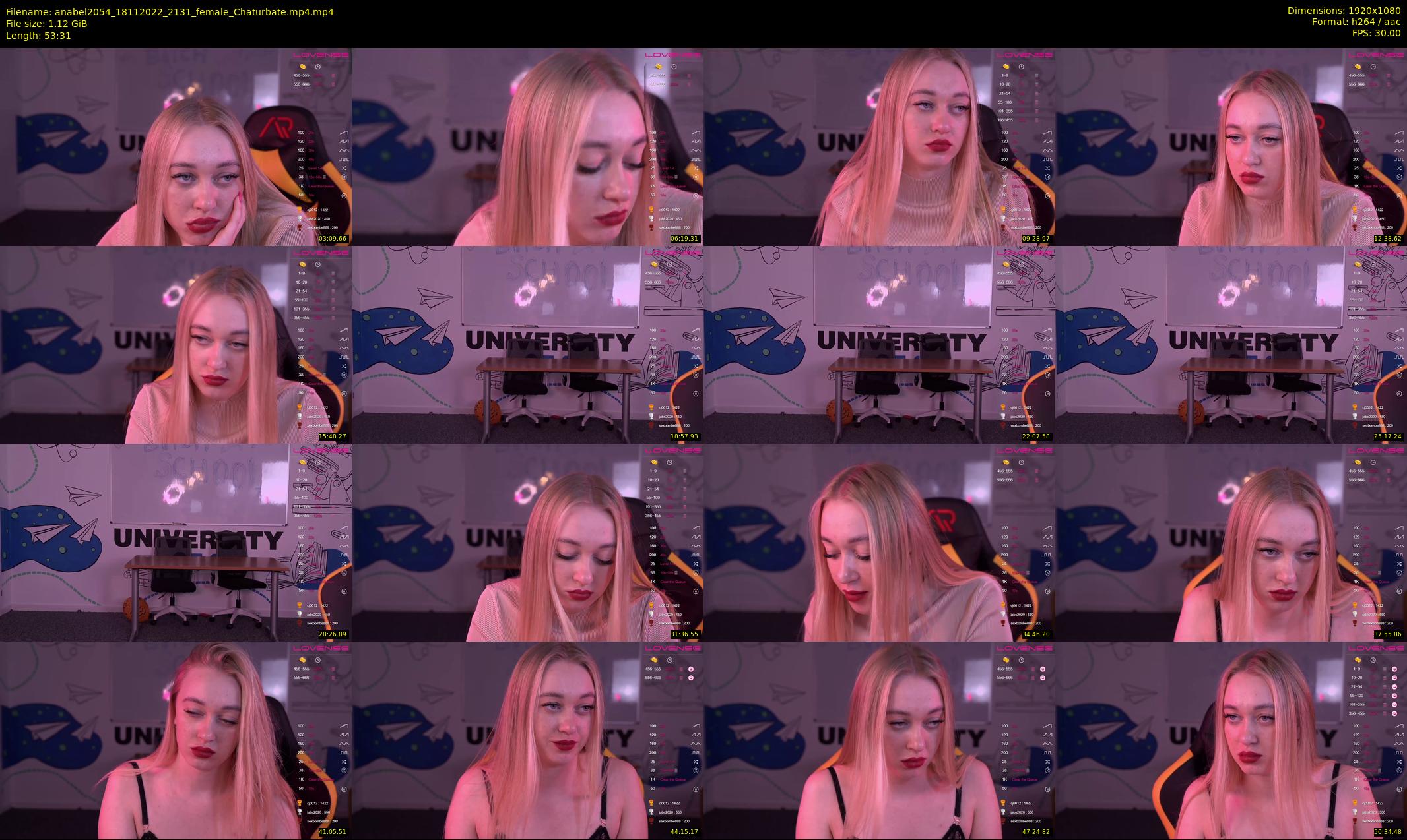 anabel2054 — 54 minute Chaturbate female cam show recording, 1080p, Nov 18, 2022