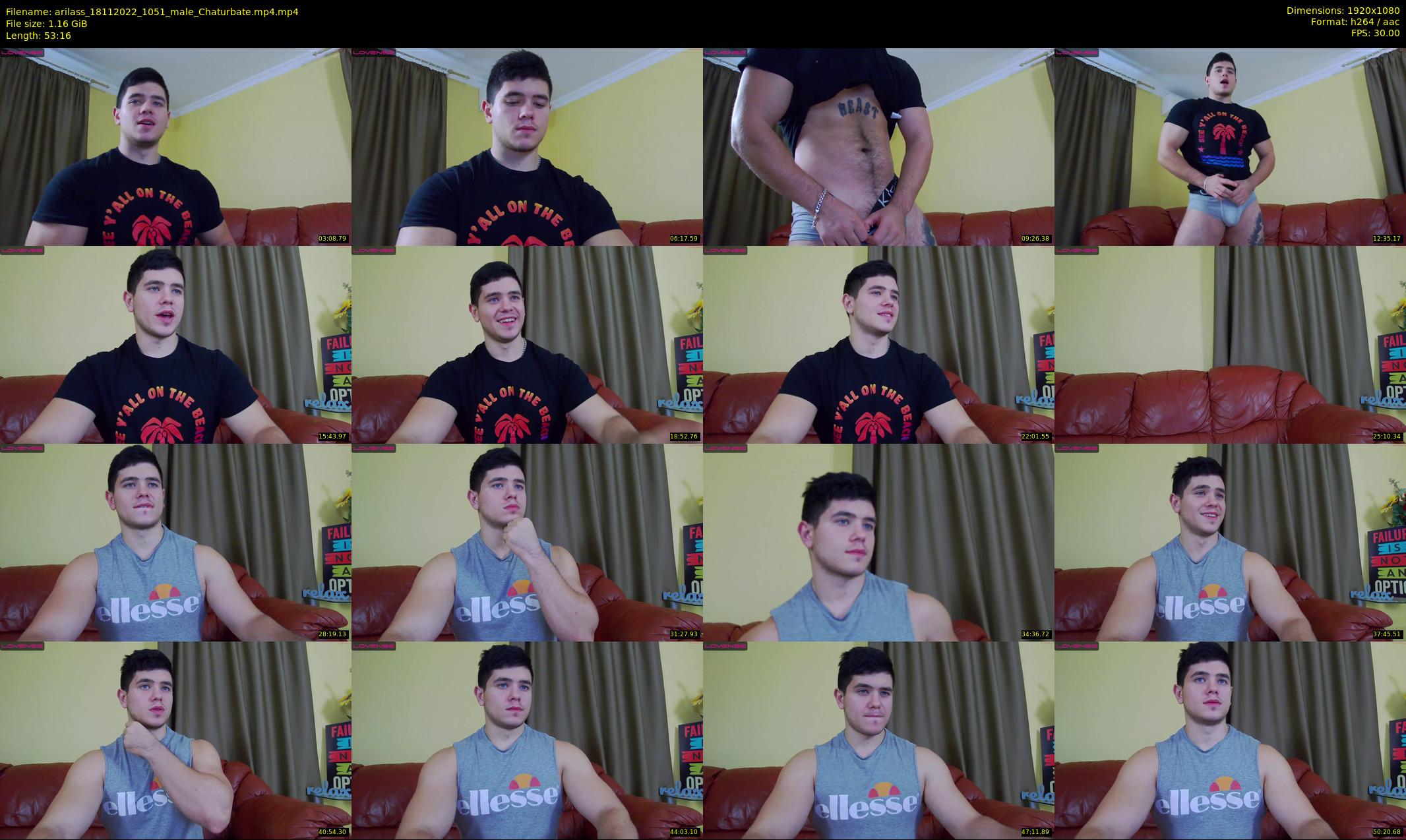 arilass — 54 minute Chaturbate male cam show recording, 1080p, Nov 18, 2022