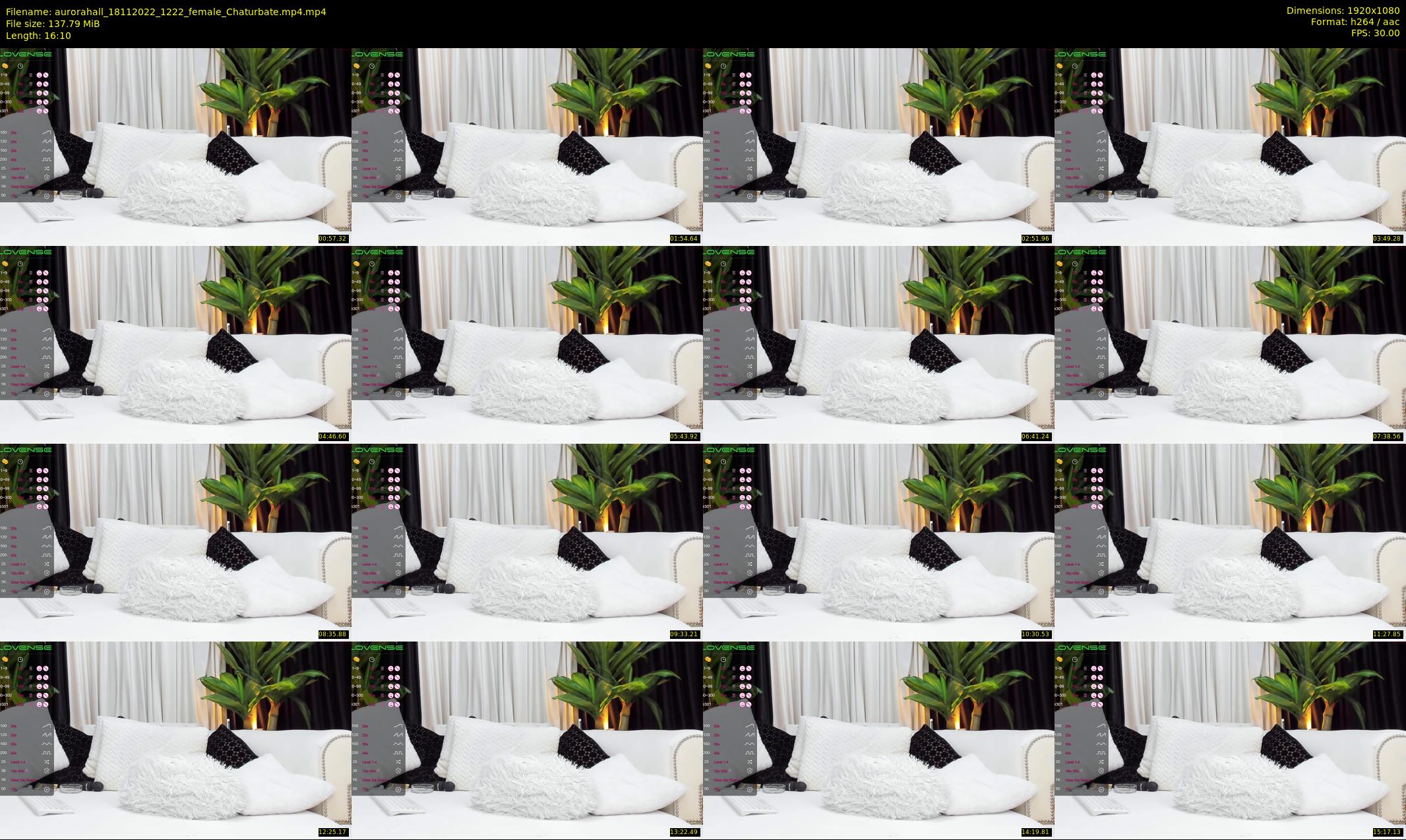 aurorahall — 17 minute Chaturbate female cam show recording, 1080p, Nov 18, 2022
