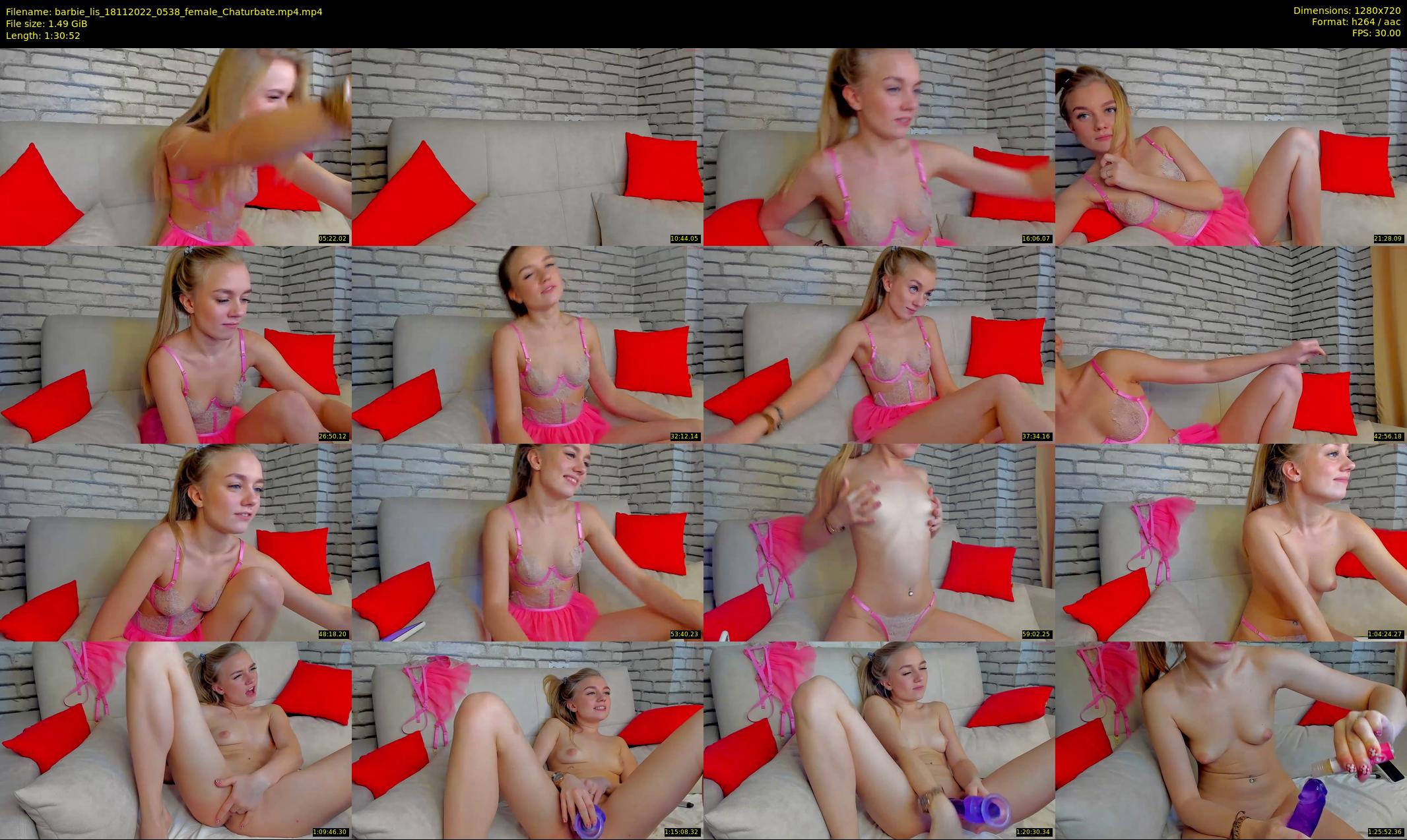 barbie_lis — 91 minute Chaturbate female cam show recording, 720p, Nov 18, 2022