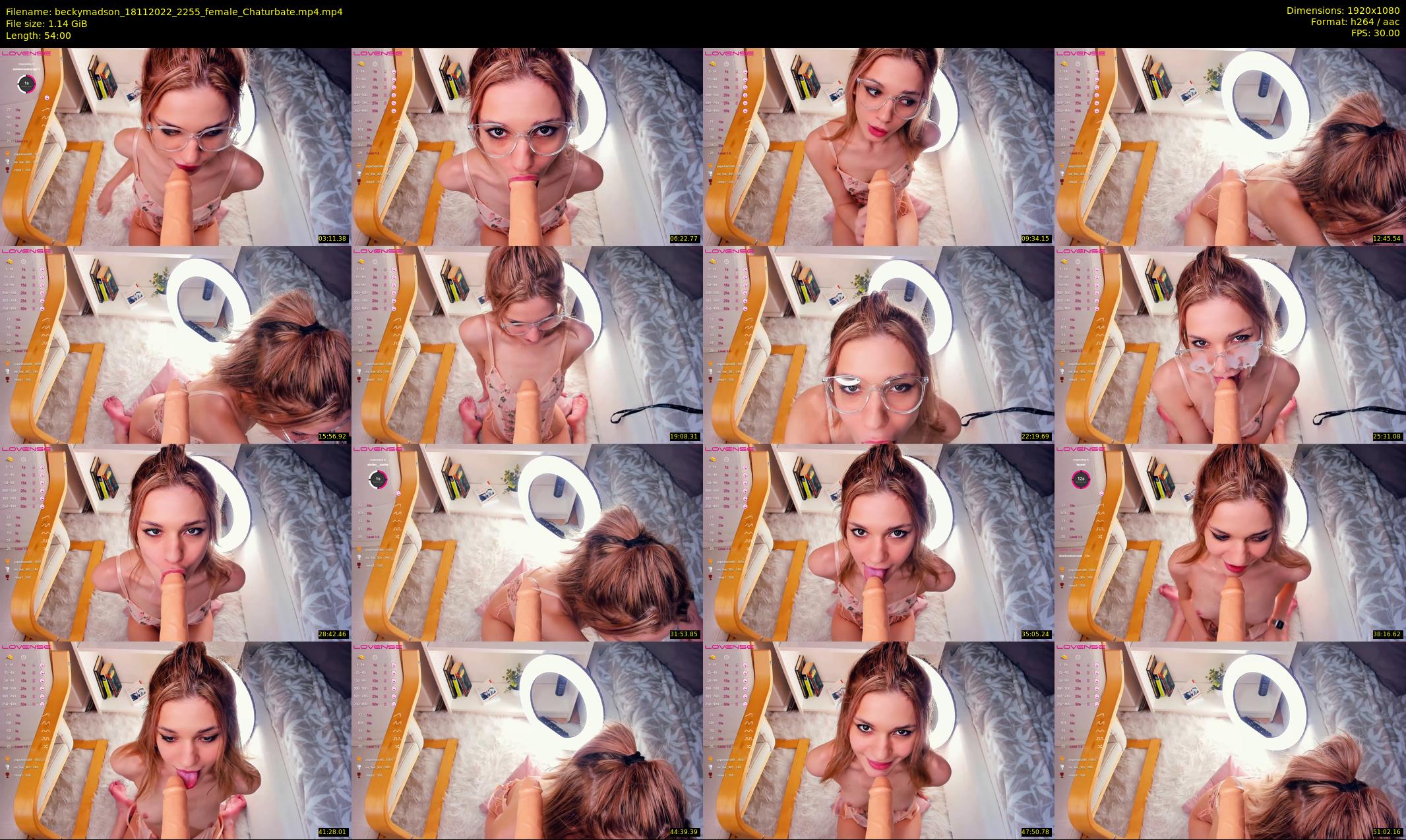 beckymadson — 54 minute Chaturbate female cam show recording, 1080p, Nov 18, 2022