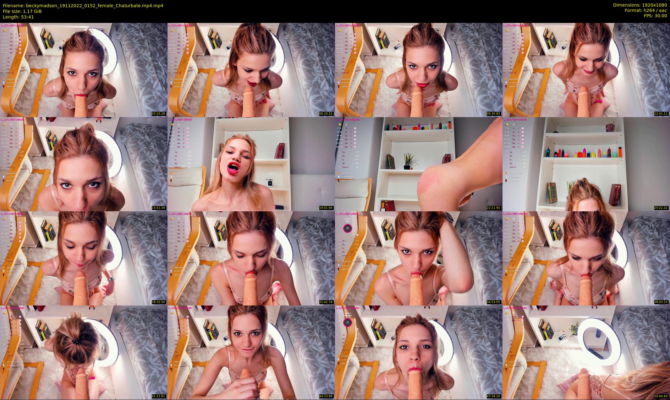 beckymadson — 54 minute Chaturbate female cam show recording, 1080p, Nov 19, 2022