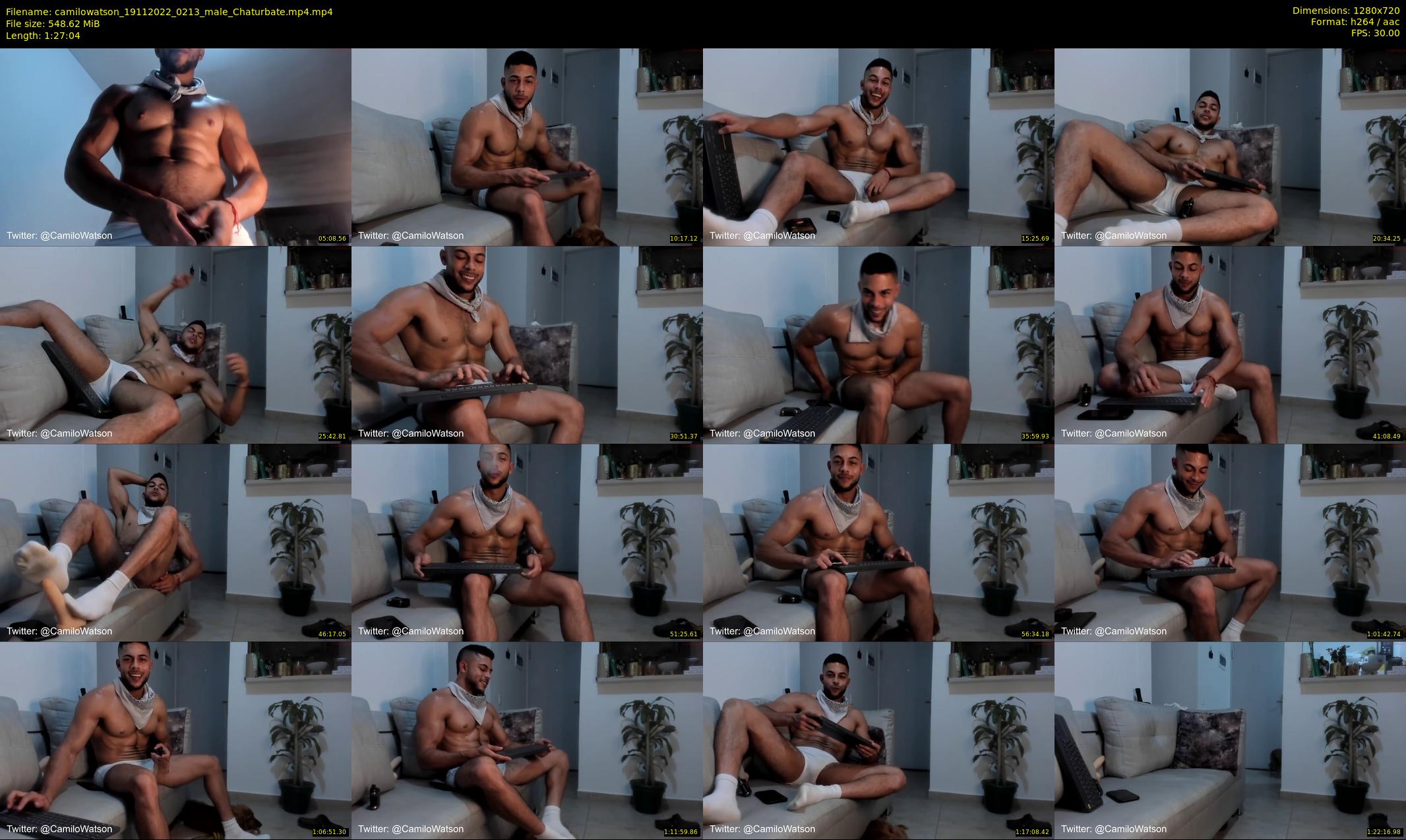camilowatson — 88 minute Chaturbate male cam show recording, 720p, Nov 19, 2022