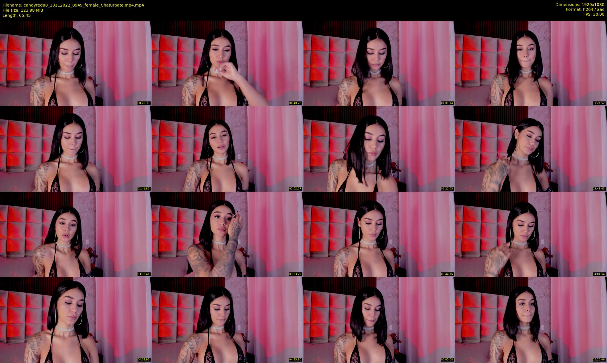 candyred88 — 6 minute Chaturbate female cam show recording, 1080p, Nov 18, 2022