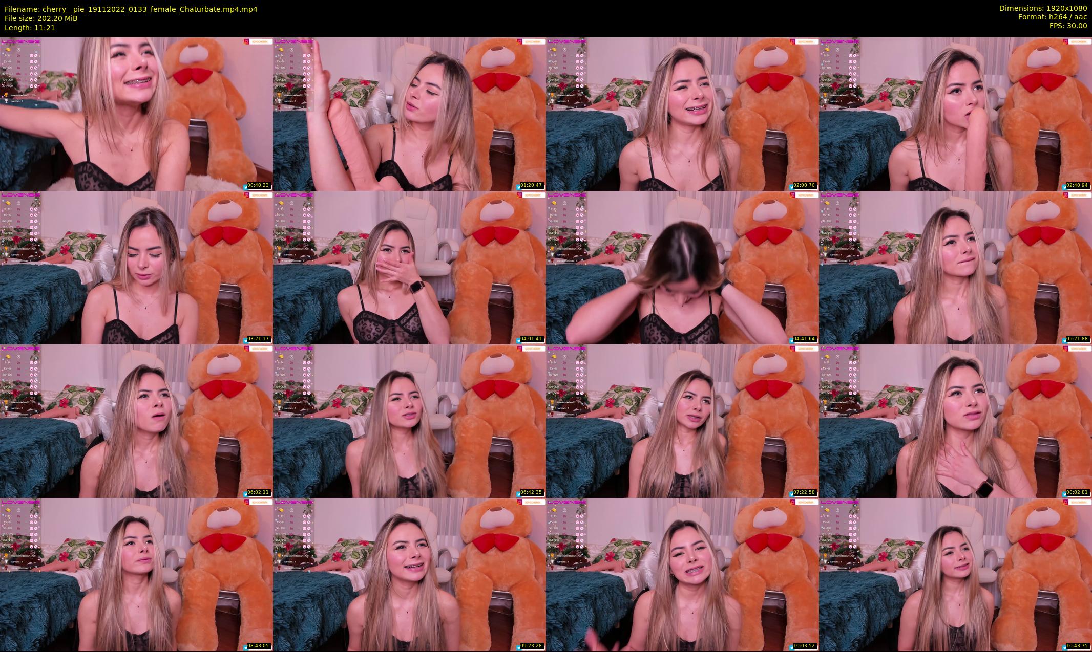 cherry__pie — 12 minute Chaturbate female cam show recording, 1080p, Nov 19, 2022