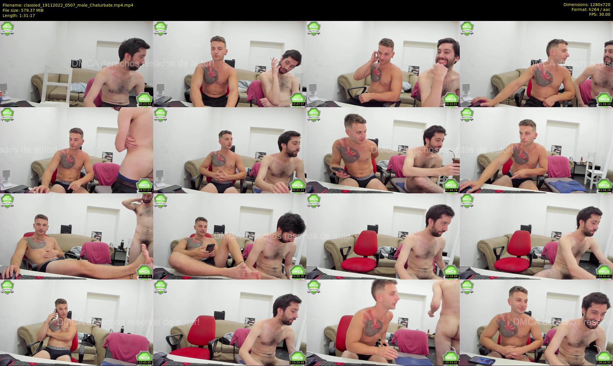 classied — 92 minute Chaturbate male cam show recording, 720p, Nov 19, 2022