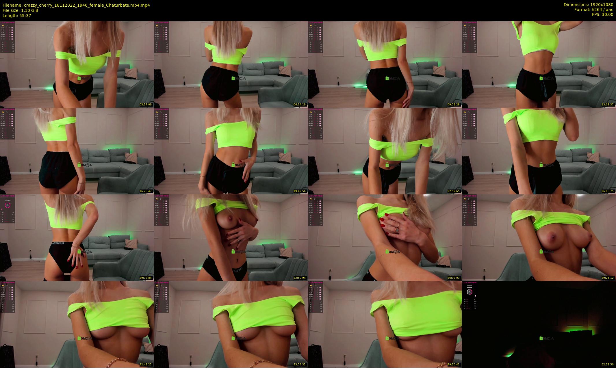 crazzy_cherry — 56 minute Chaturbate female cam show recording, 1080p, Nov 18, 2022