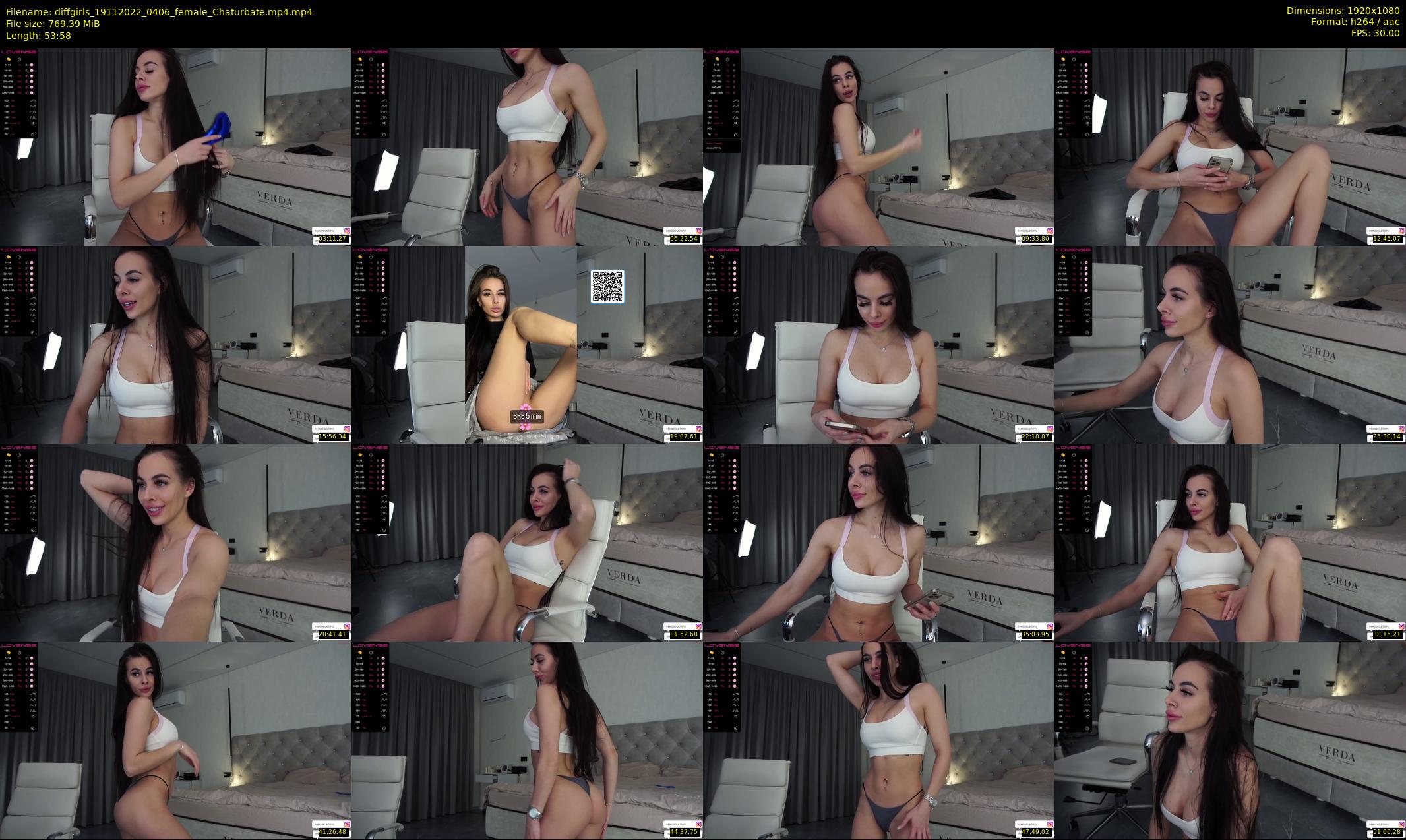 diffgirls — 54 minute Chaturbate female cam show recording, 1080p, Nov 19, 2022