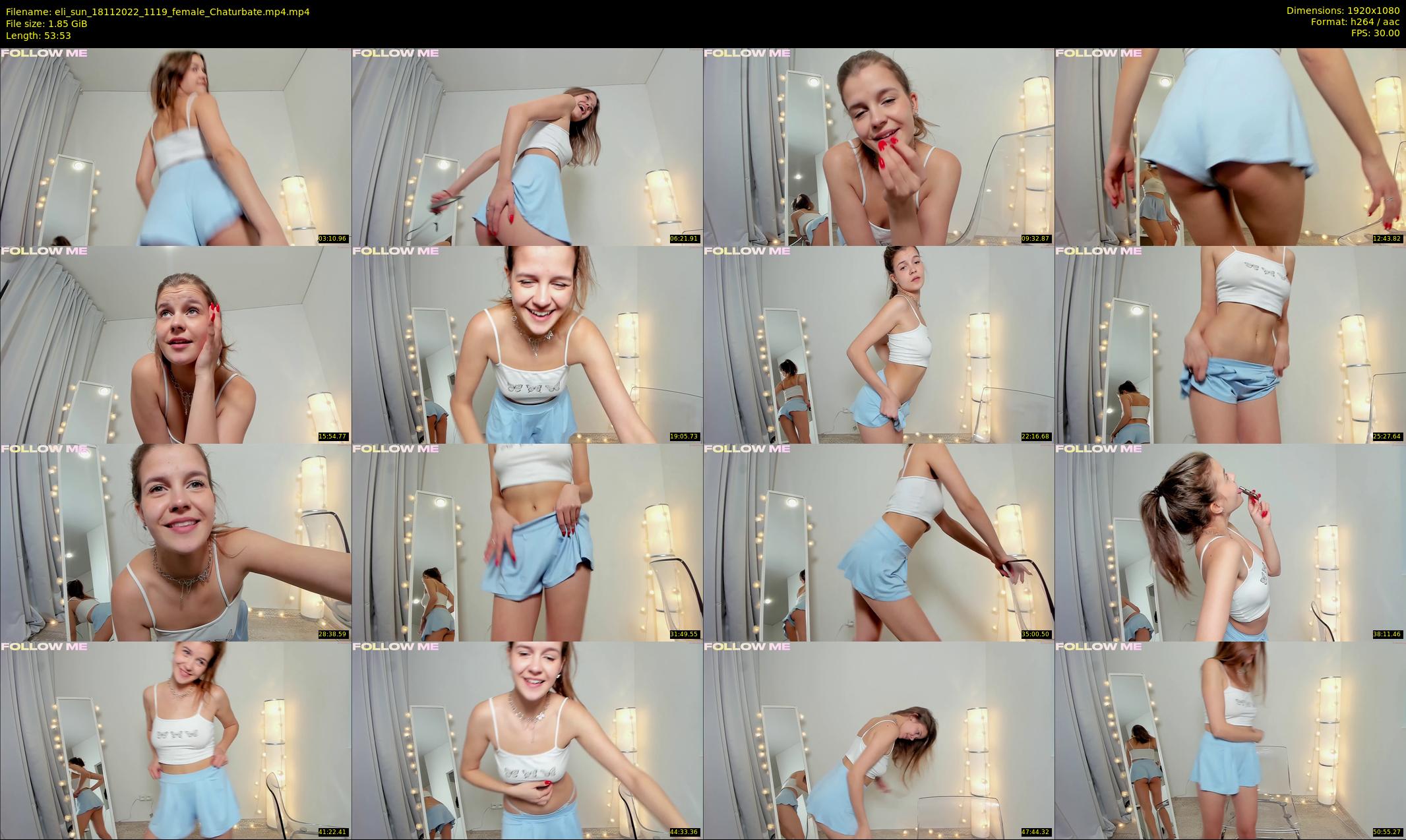 eli_sun — 54 minute Chaturbate female cam show recording, 1080p, Nov 18, 2022