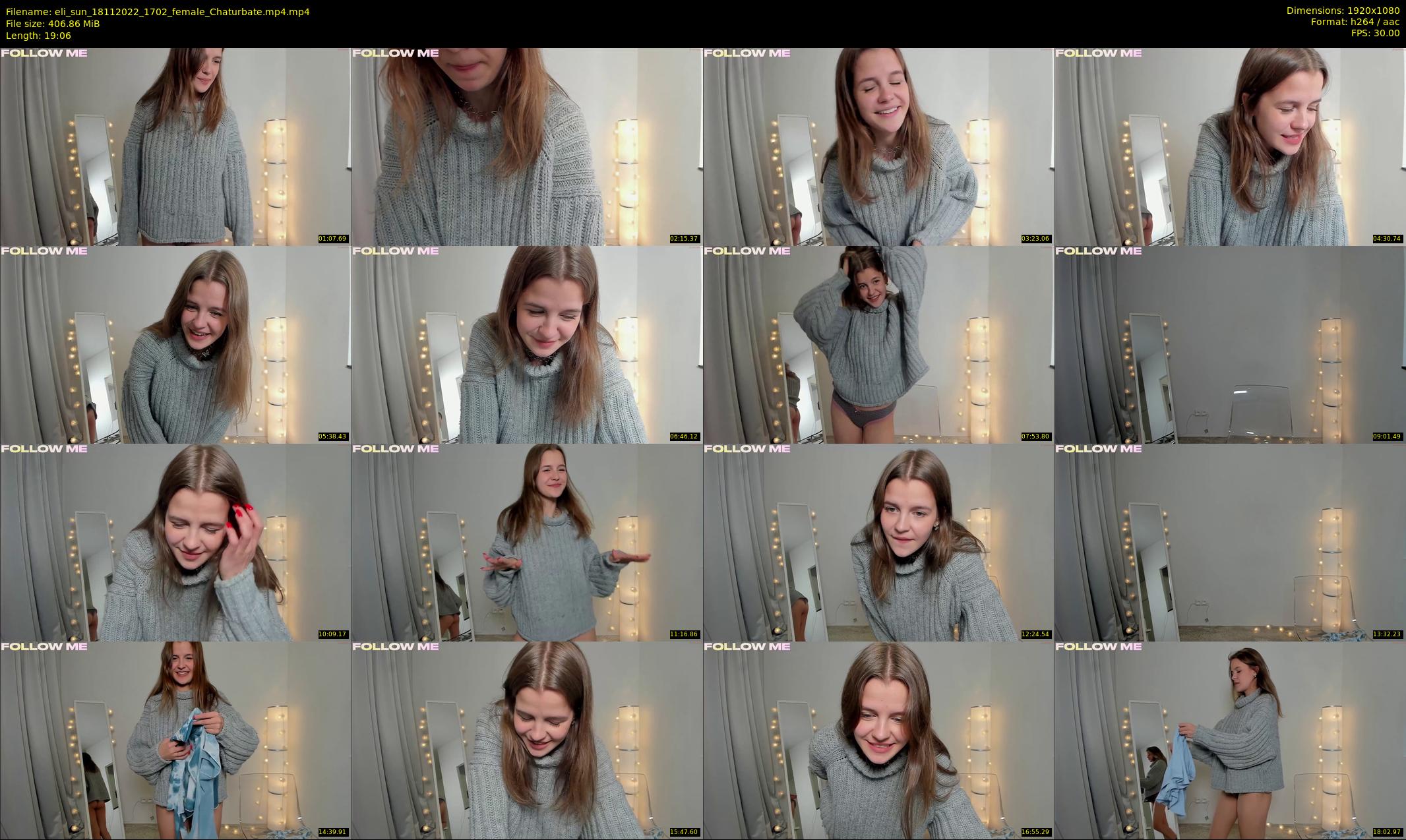 eli_sun — 20 minute Chaturbate female cam show recording, 1080p, Nov 18, 2022