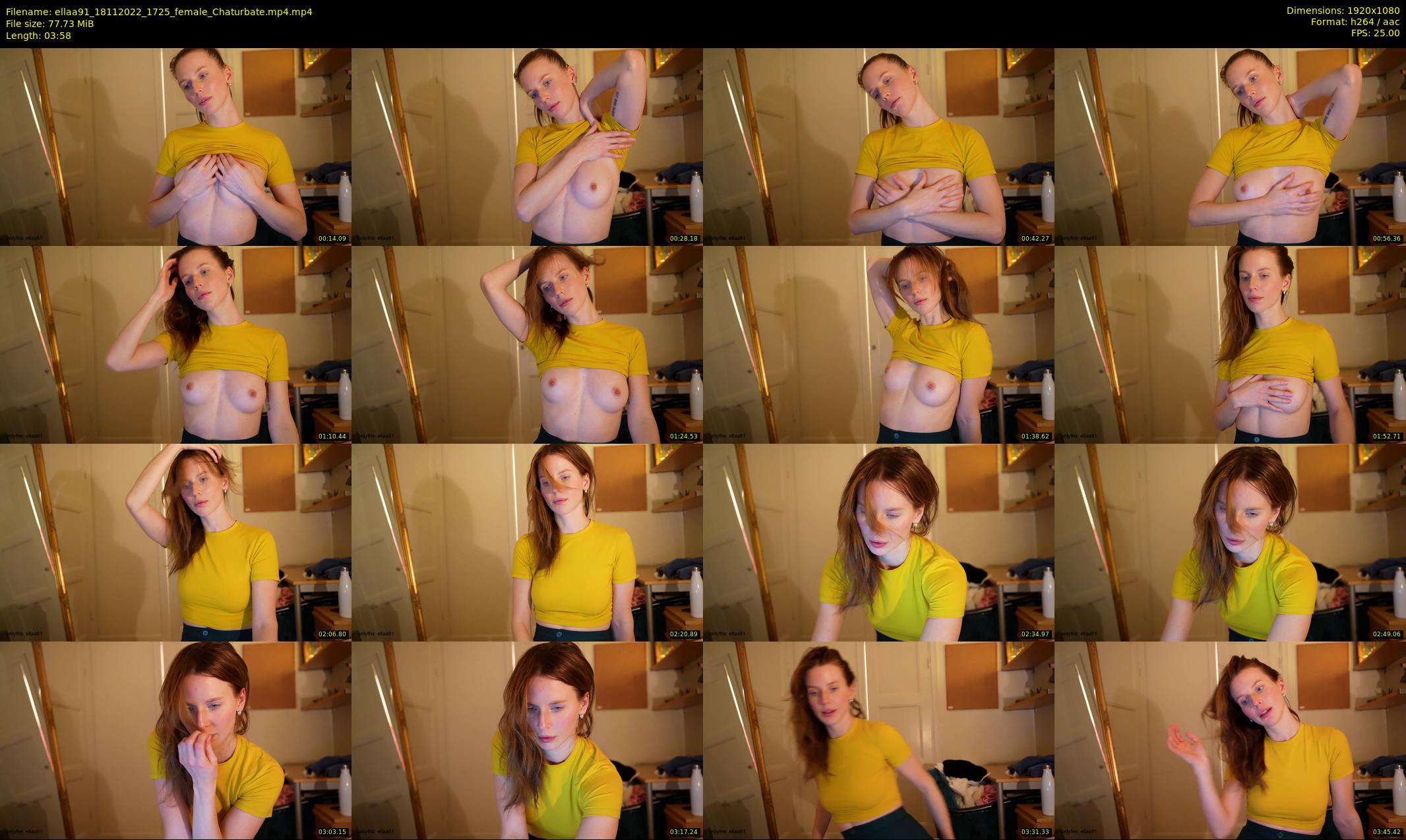 ellaa91 — 4 minute Chaturbate female cam show recording, 1080p, Nov 18, 2022