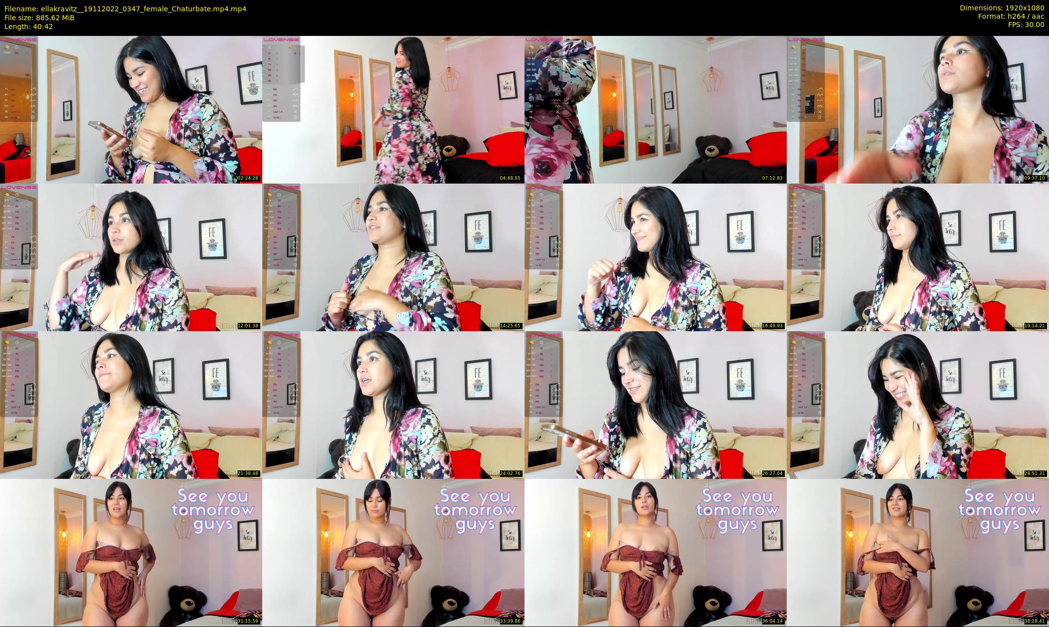 ellakravitz_ — 41 minute Chaturbate female cam show recording, 1080p, Nov 19, 2022