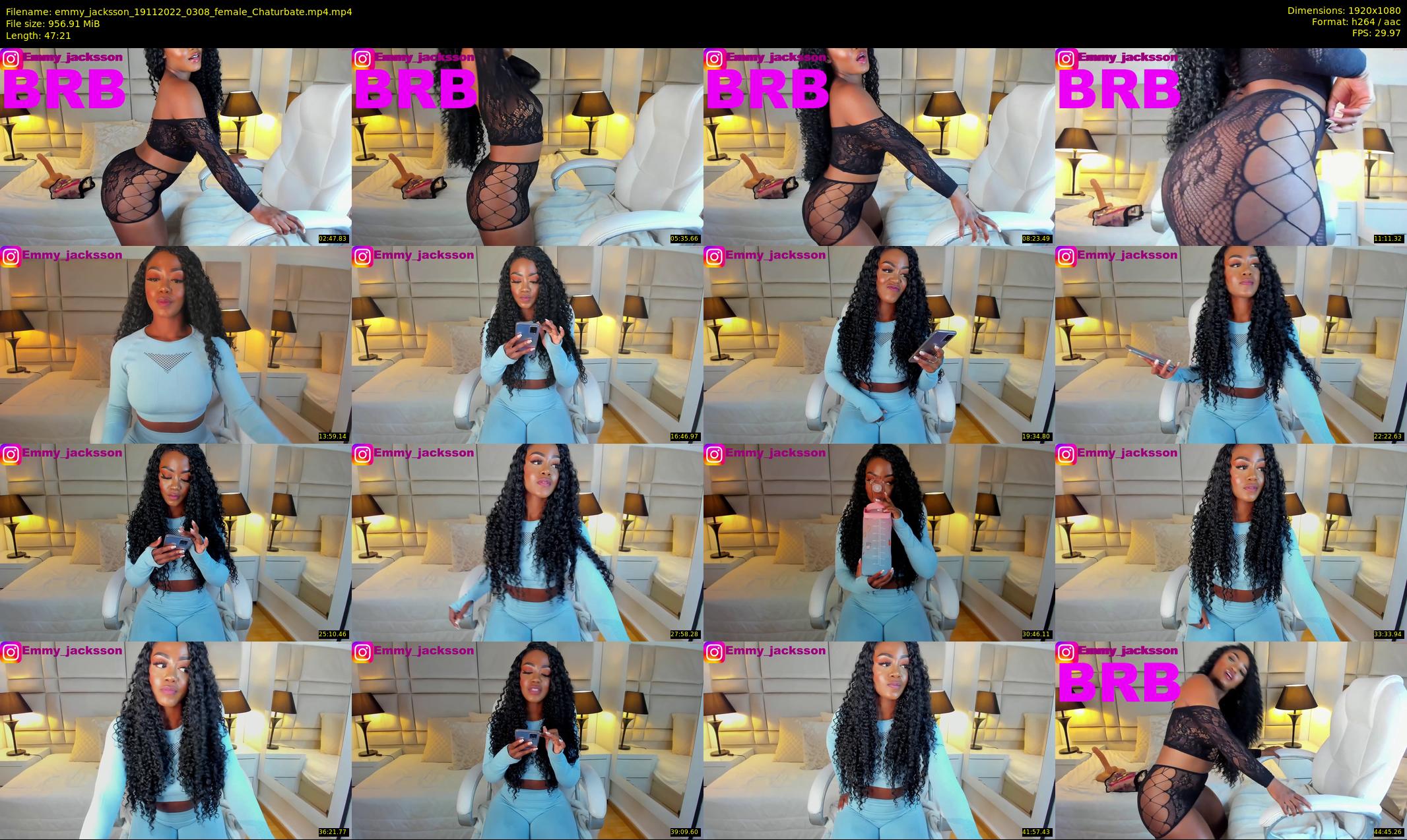 emmy_jacksson — 48 minute Chaturbate female cam show recording, 1080p, Nov 19, 2022