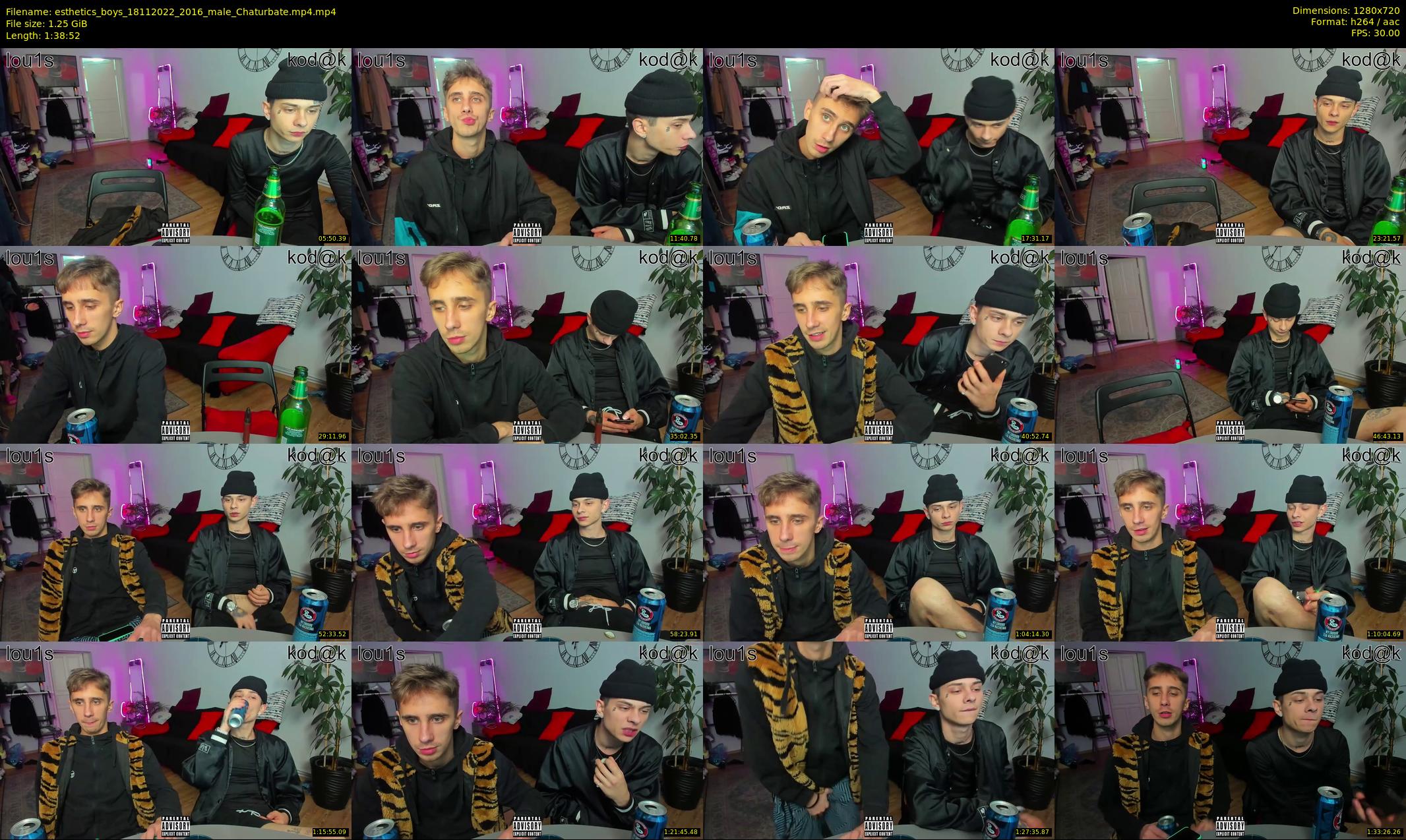 esthetics_boys — 99 minute Chaturbate male cam show recording, 720p, Nov 18, 2022