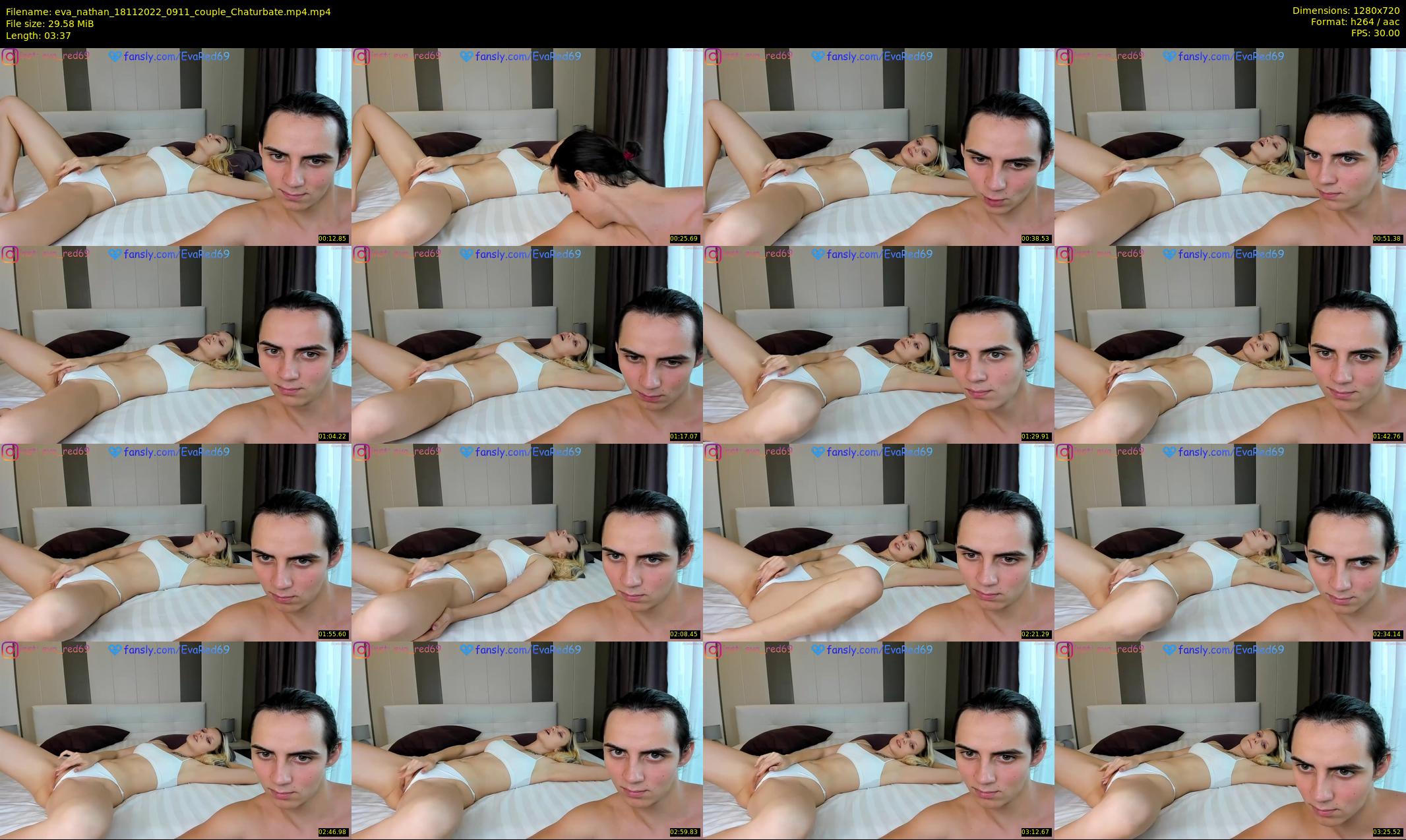 eva_nathan — 4 minute Chaturbate couple cam show recording, 720p, Nov 18, 2022
