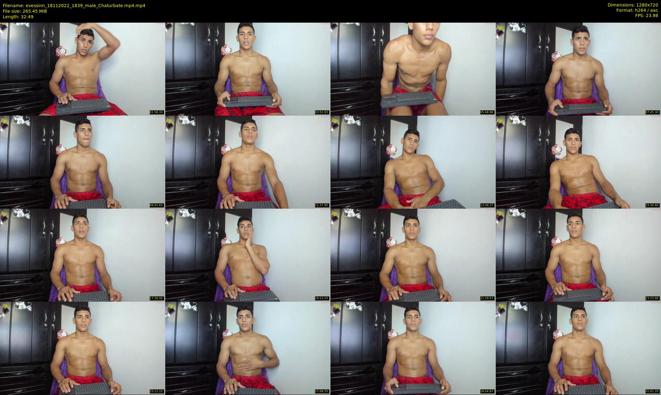 evessinn — 33 minute Chaturbate male cam show recording, 720p, Nov 18, 2022