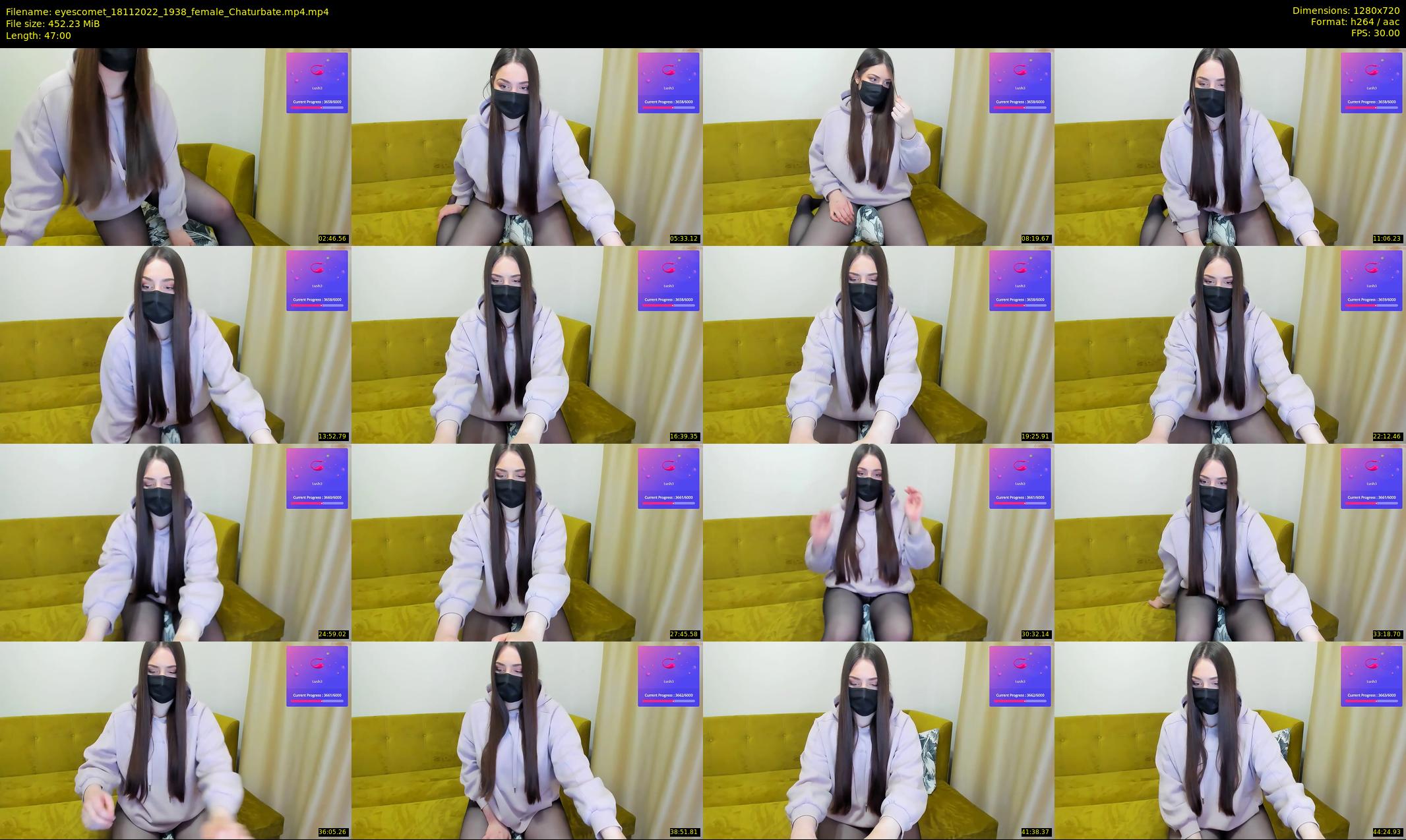 eyescomet — 47 minute Chaturbate female cam show recording, 720p, Nov 18, 2022