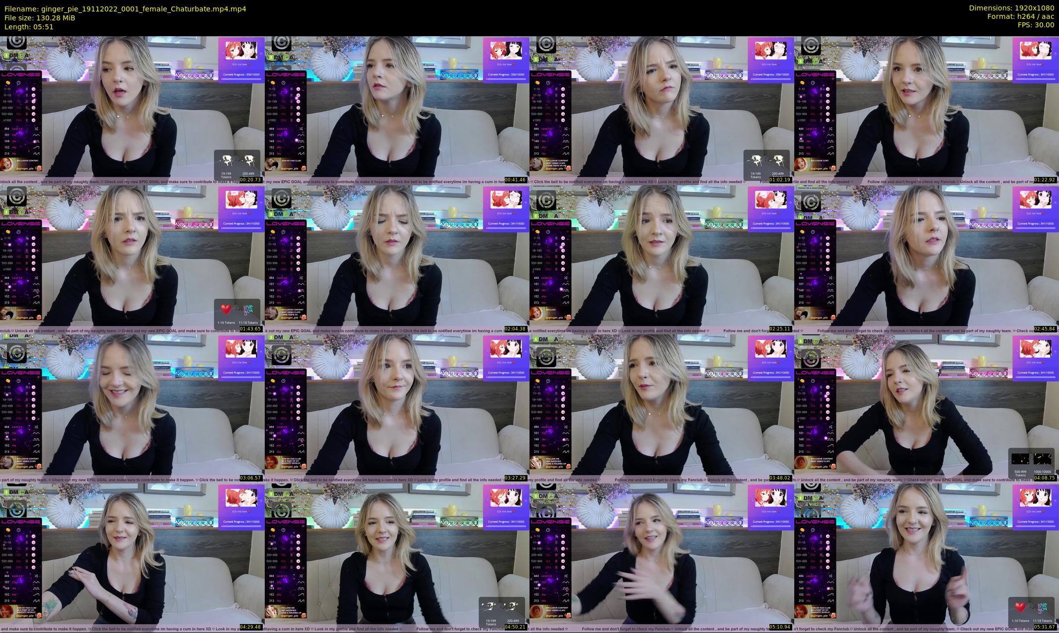 ginger_pie — 6 minute Chaturbate female cam show recording, 1080p, Nov 19, 2022
