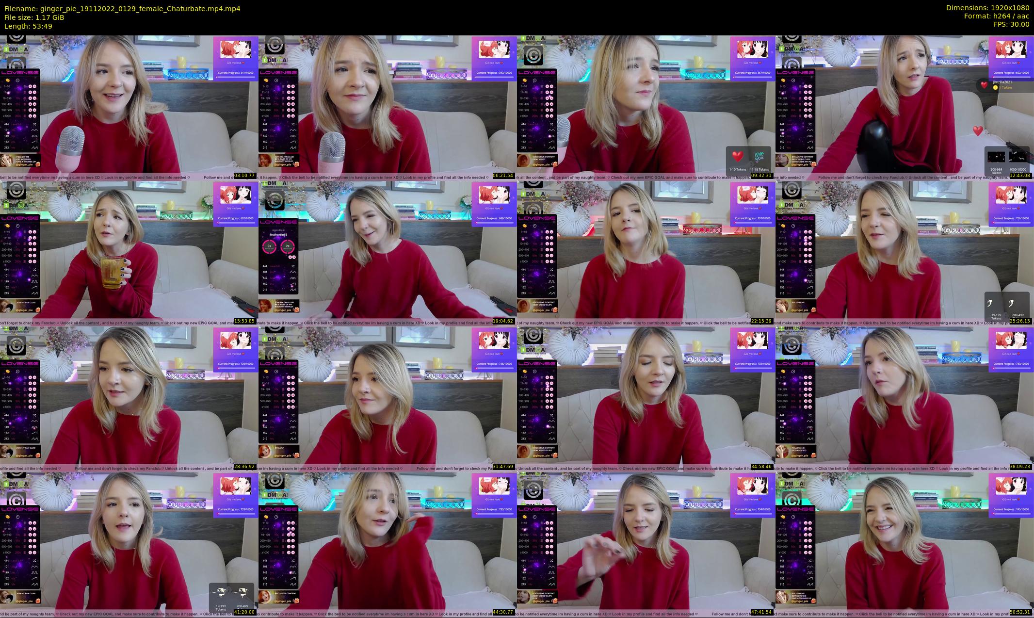 ginger_pie — 54 minute Chaturbate female cam show recording, 1080p, Nov 19, 2022