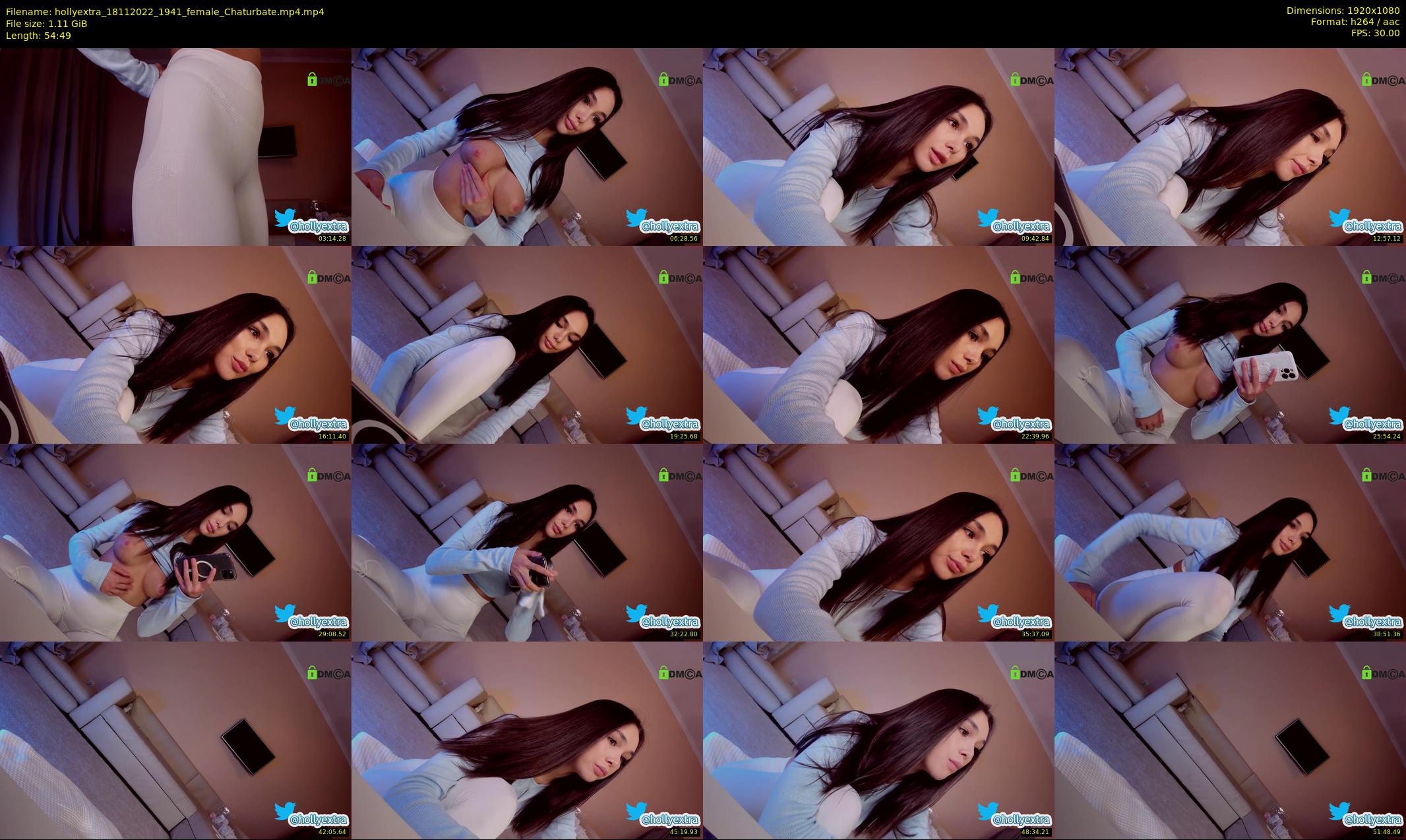 hollyextra — 55 minute Chaturbate female cam show recording, 1080p, Nov 18, 2022