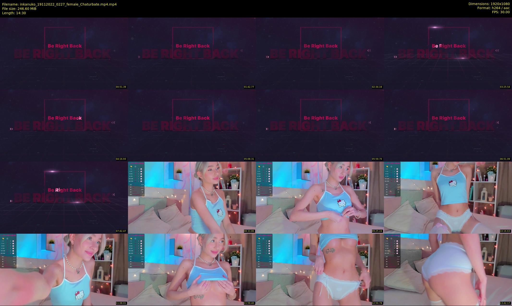inkanuko — 15 minute Chaturbate couple cam show recording, 1080p, Nov 19, 2022