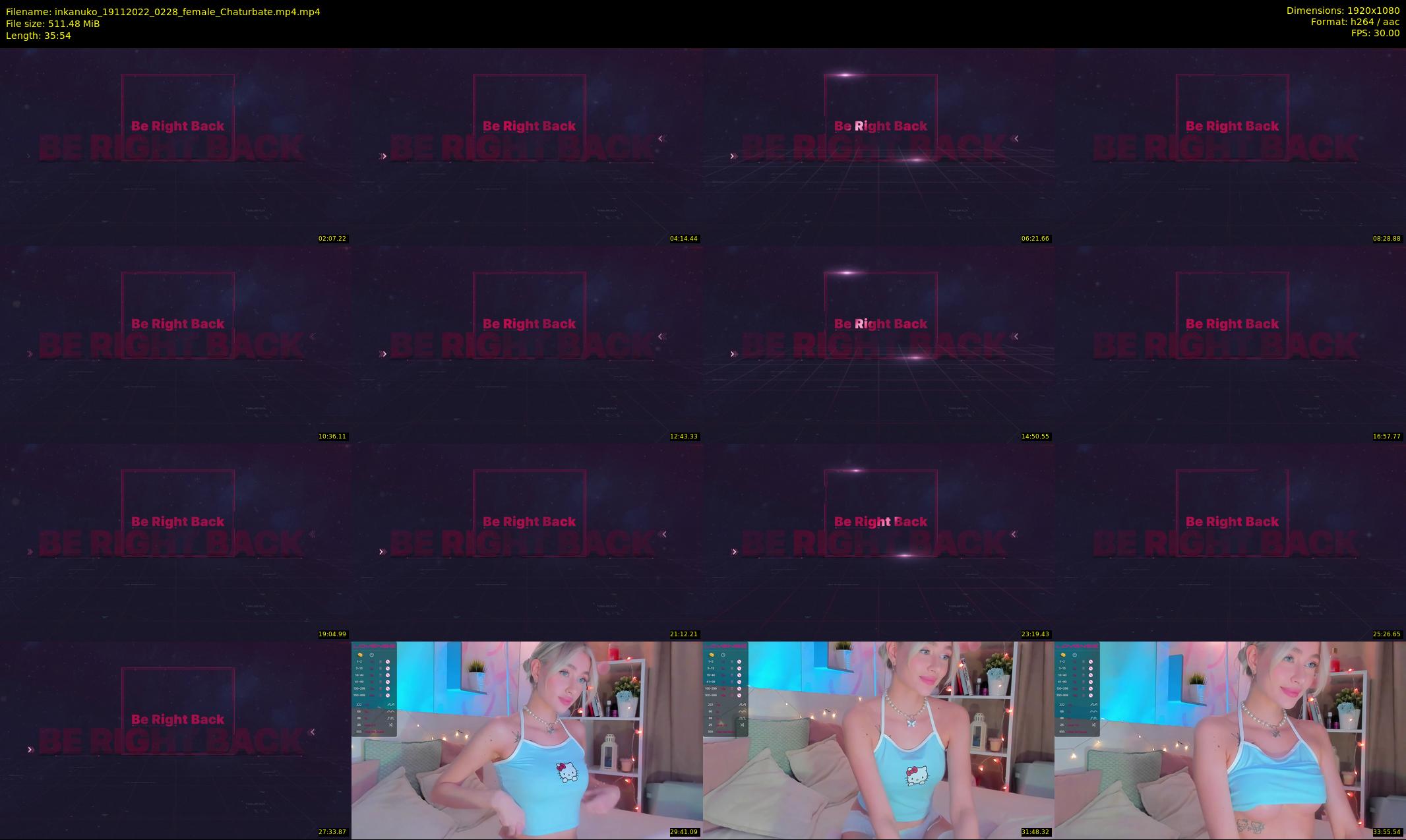 inkanuko — 36 minute Chaturbate couple cam show recording, 1080p, Nov 19, 2022