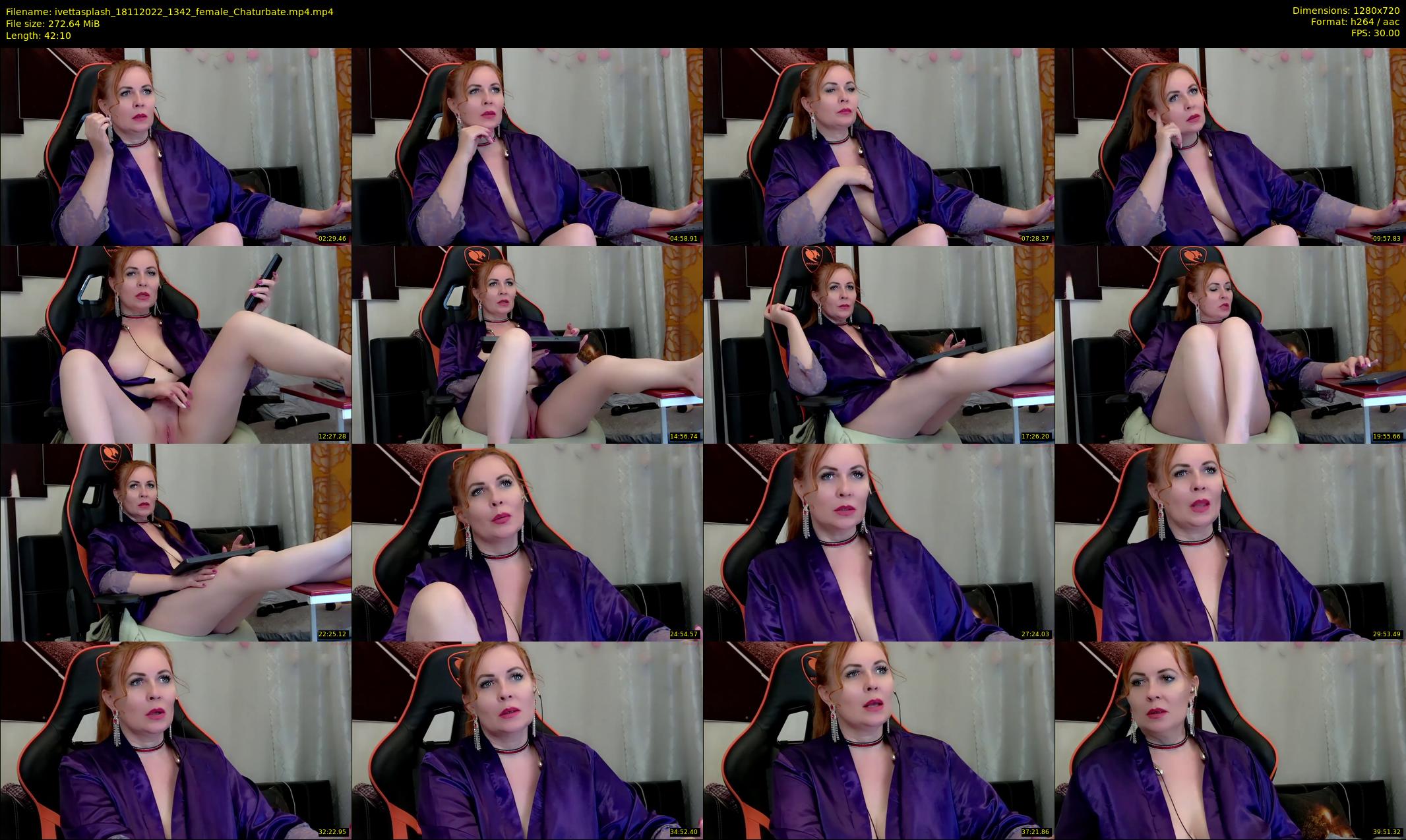 ivettasplash — 43 minute Chaturbate female cam show recording, 720p, Nov 18, 2022